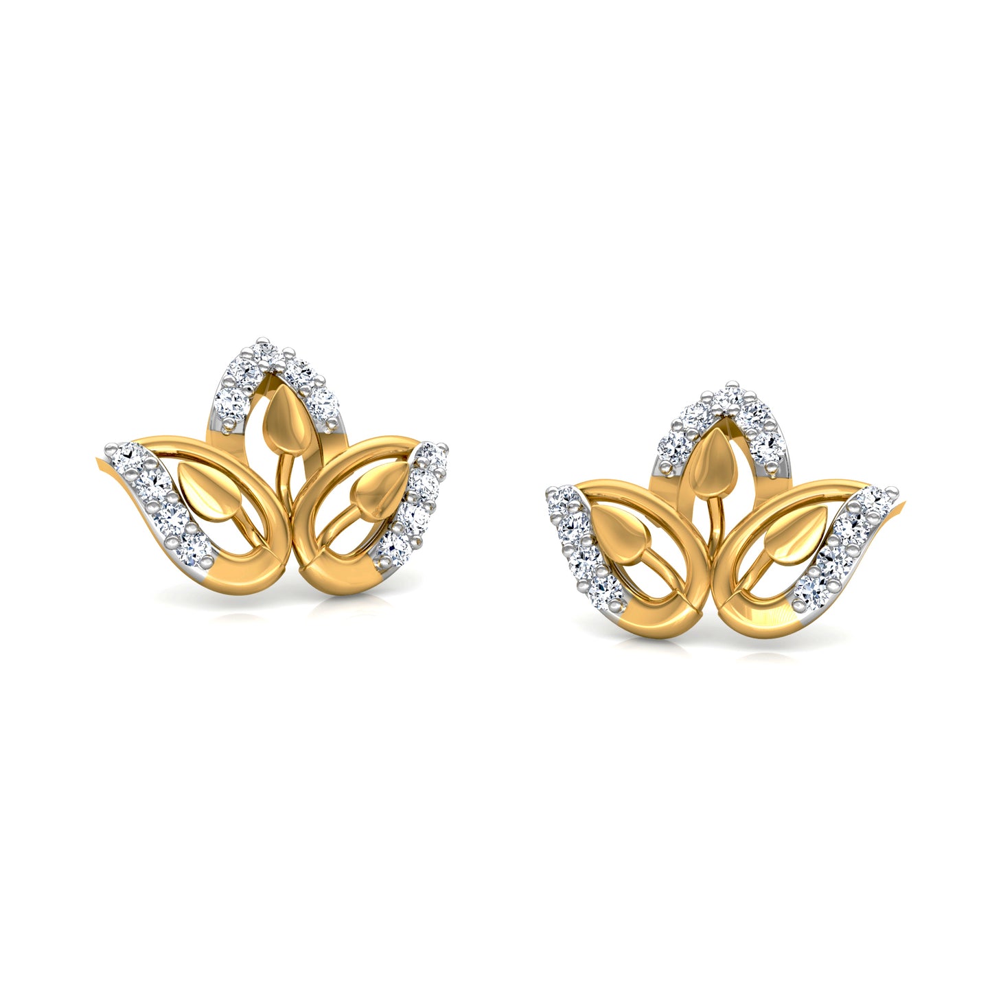 Shimmering Diamond Earrings