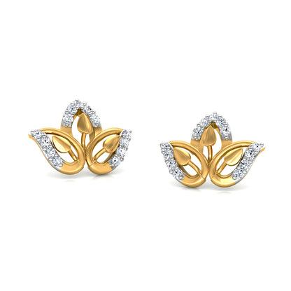 Shimmering Diamond Earrings