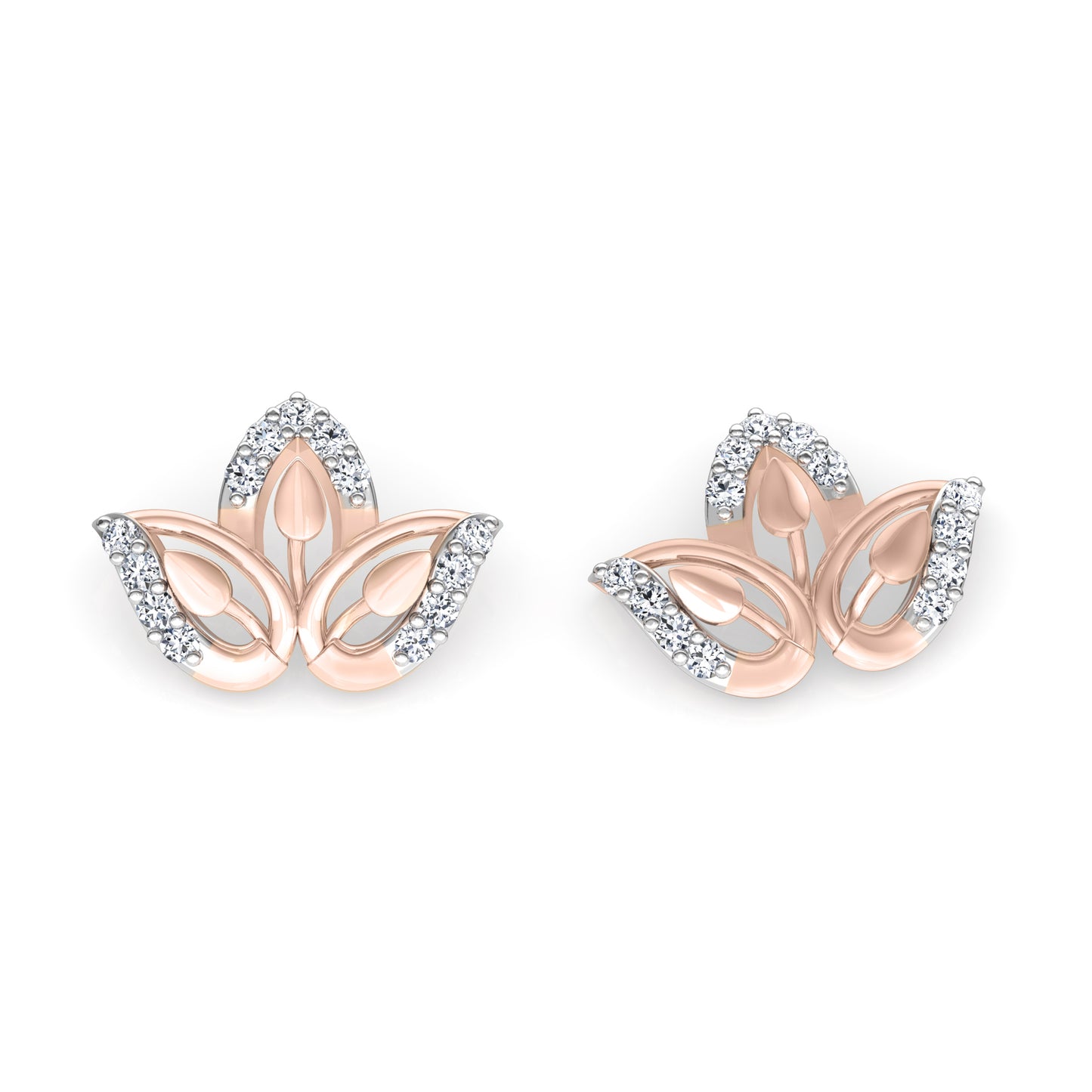 Shimmering Diamond Earrings 18K