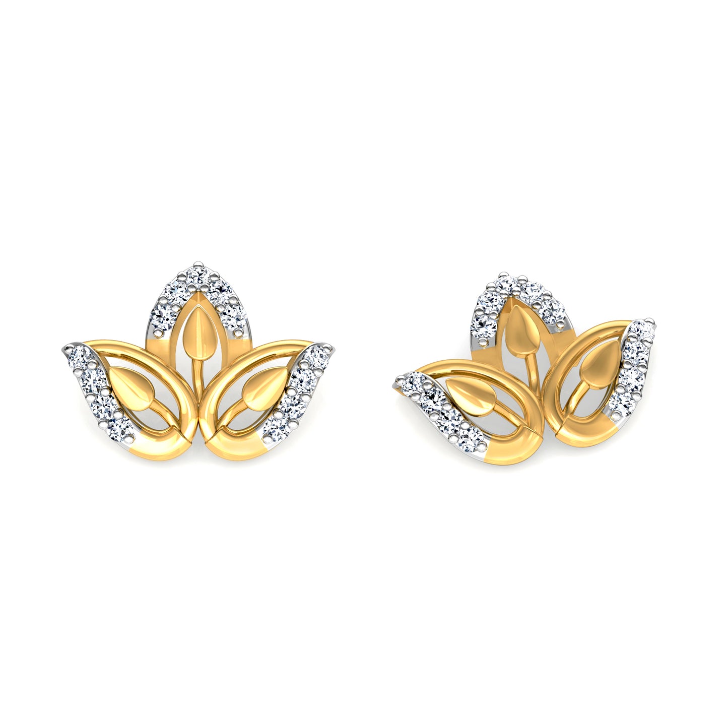 Shimmering Diamond Earrings