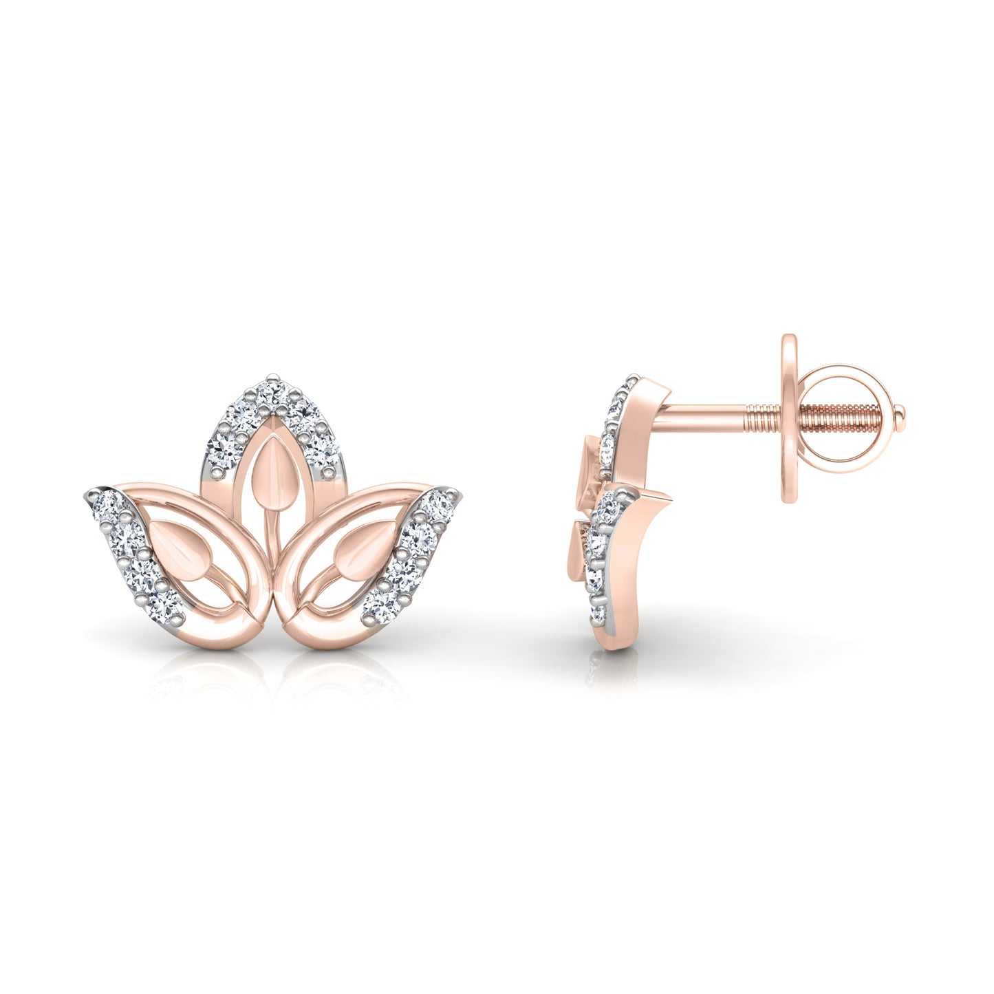 Shimmering Diamond Earrings