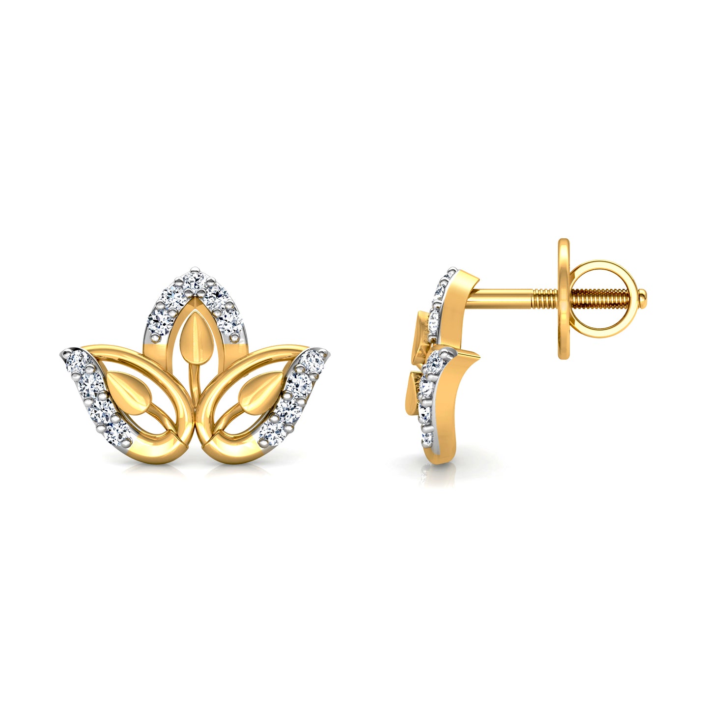 Shimmering Diamond Earrings