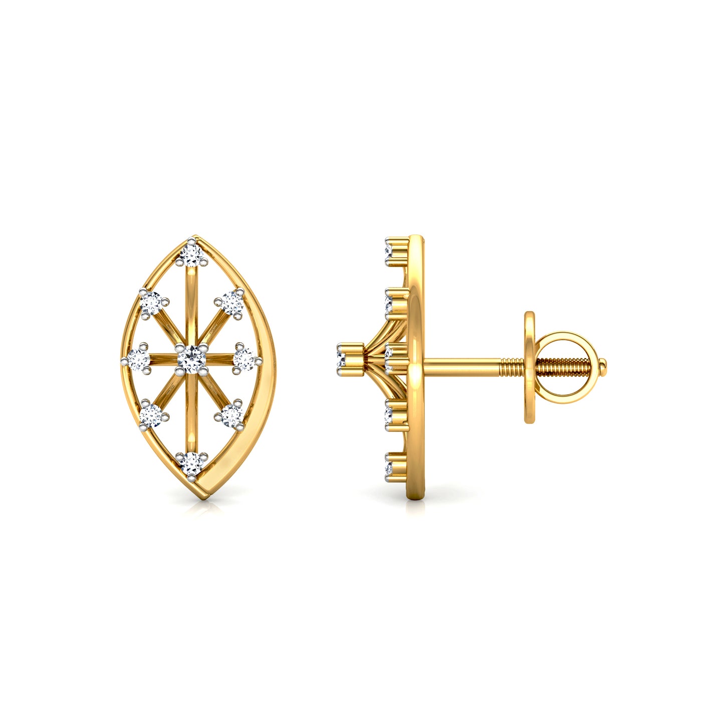 Mystical Marquise Earrings 18K