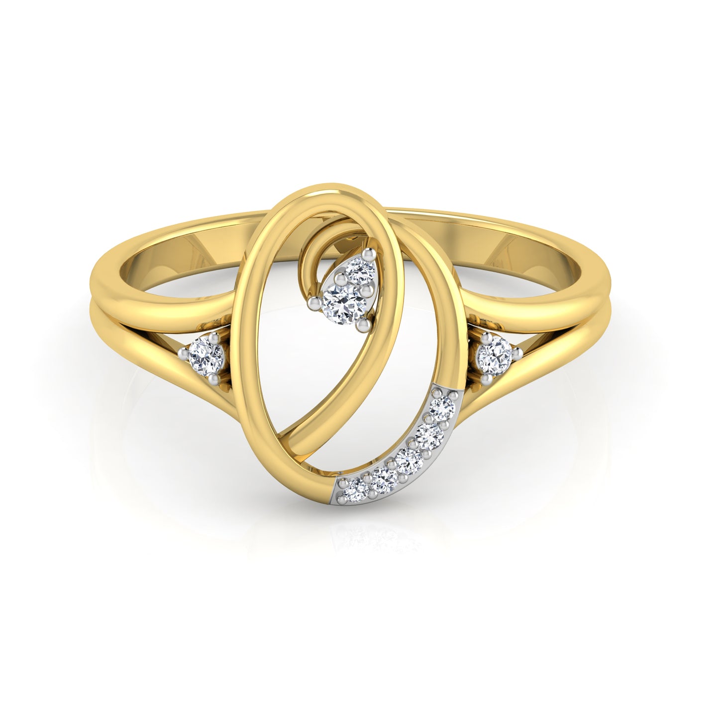 Ember Elegance Extravaganza 14Kt Diamond Ring