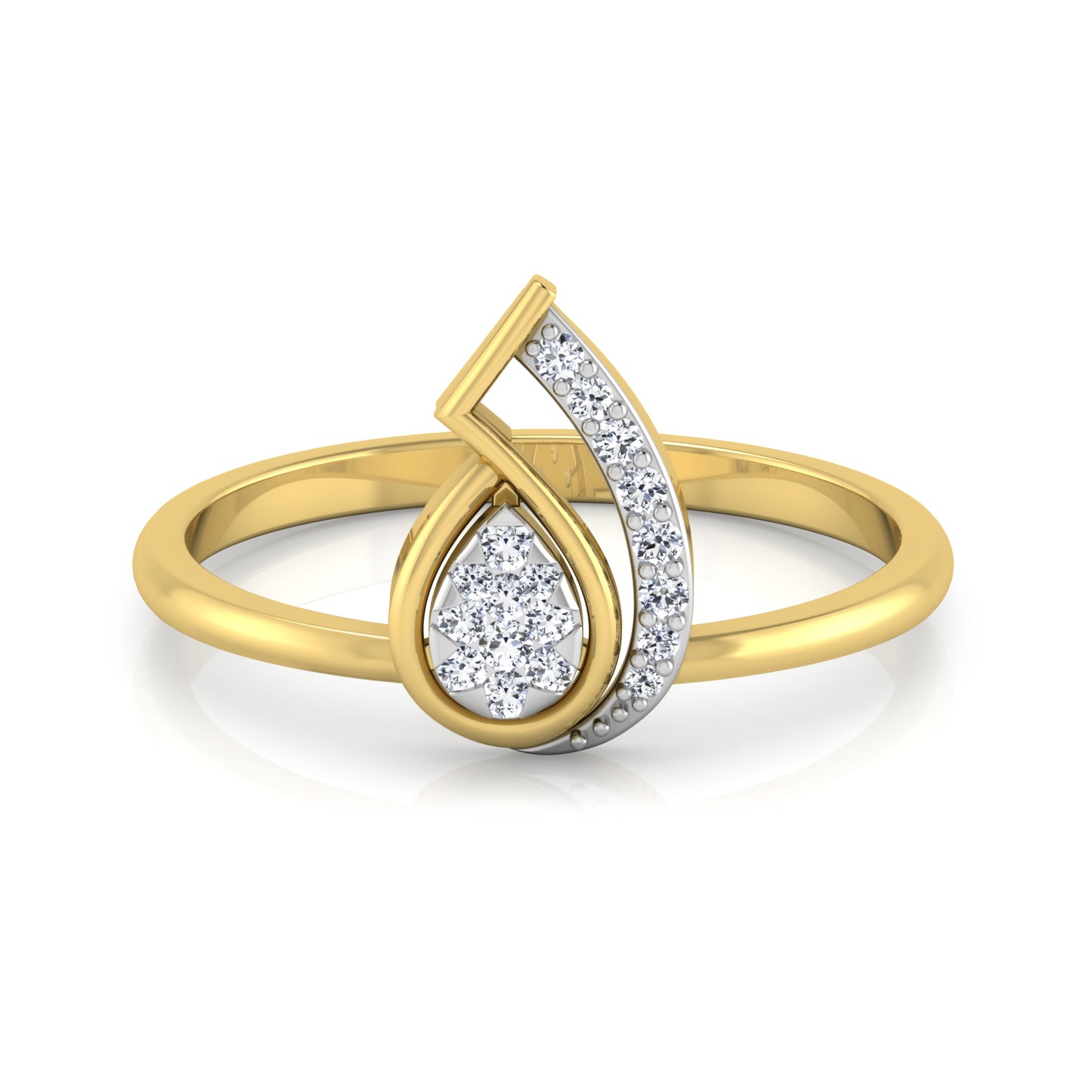 Aurora Azura Attraction 14Kt Diamond Ring