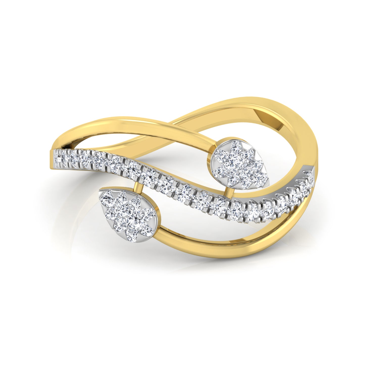 Tranquil Tempest Twilight 14Kt Diamond Ring