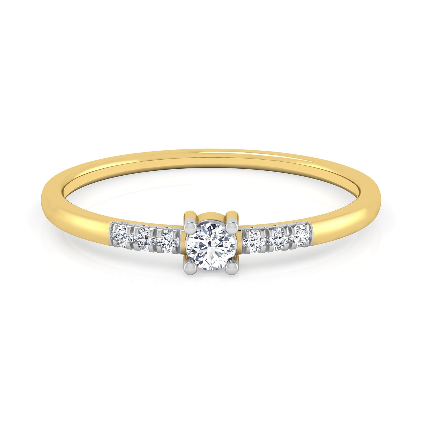 Harmonic 14Kt Diamond Ring