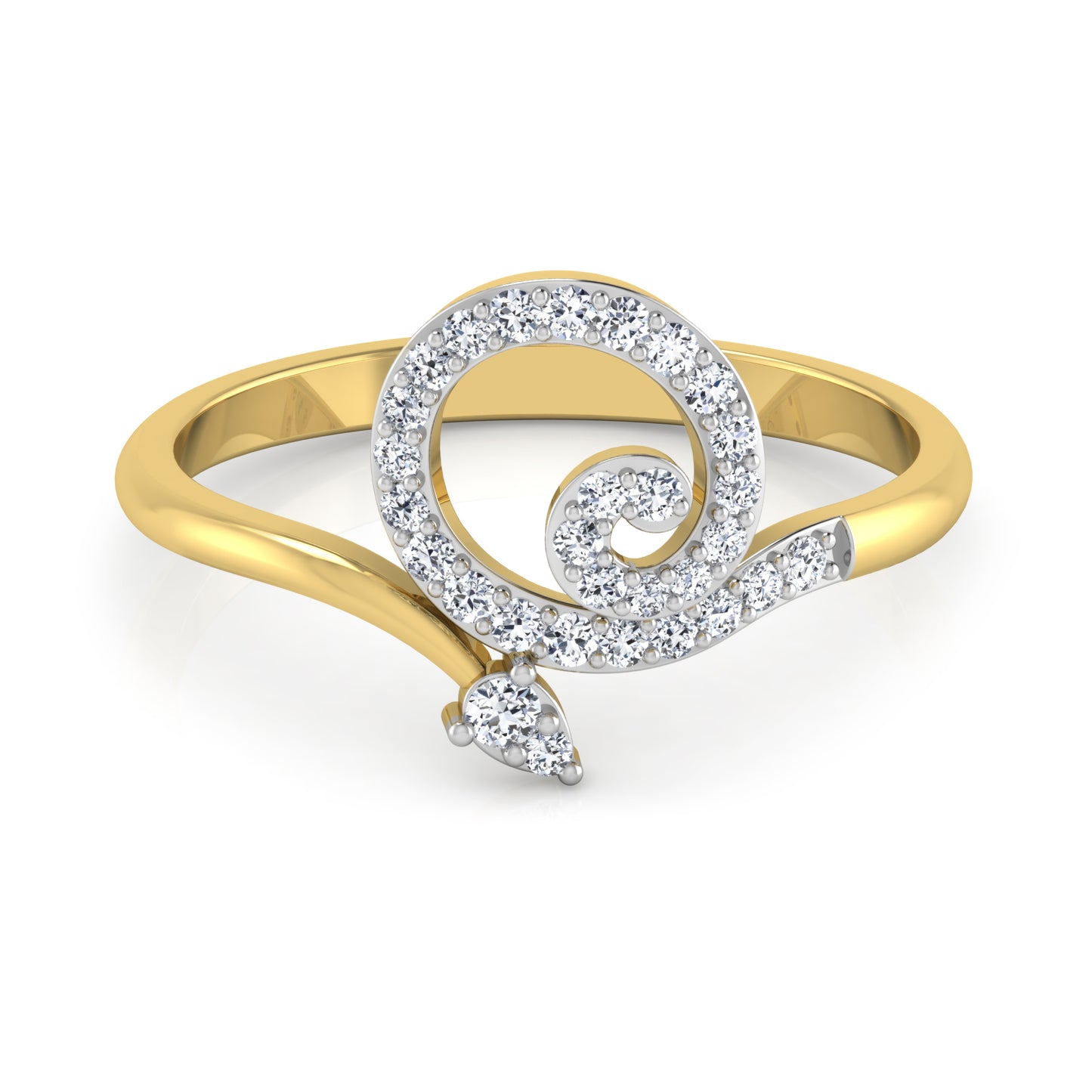 Moonlit Majesty Mosaic 14Kt Diamond Ring