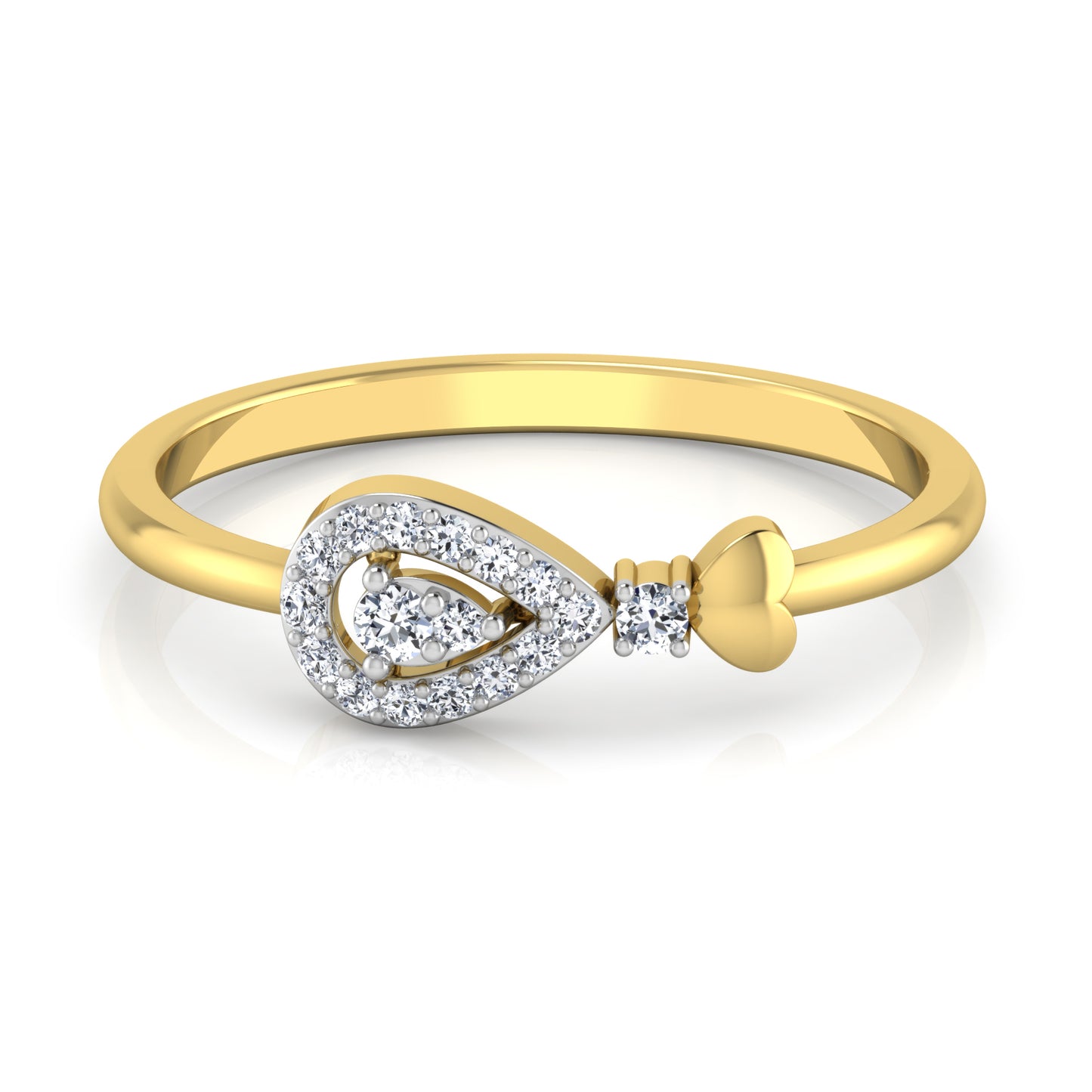 Blushing Blush Bouquet 14Kt Diamond Ring
