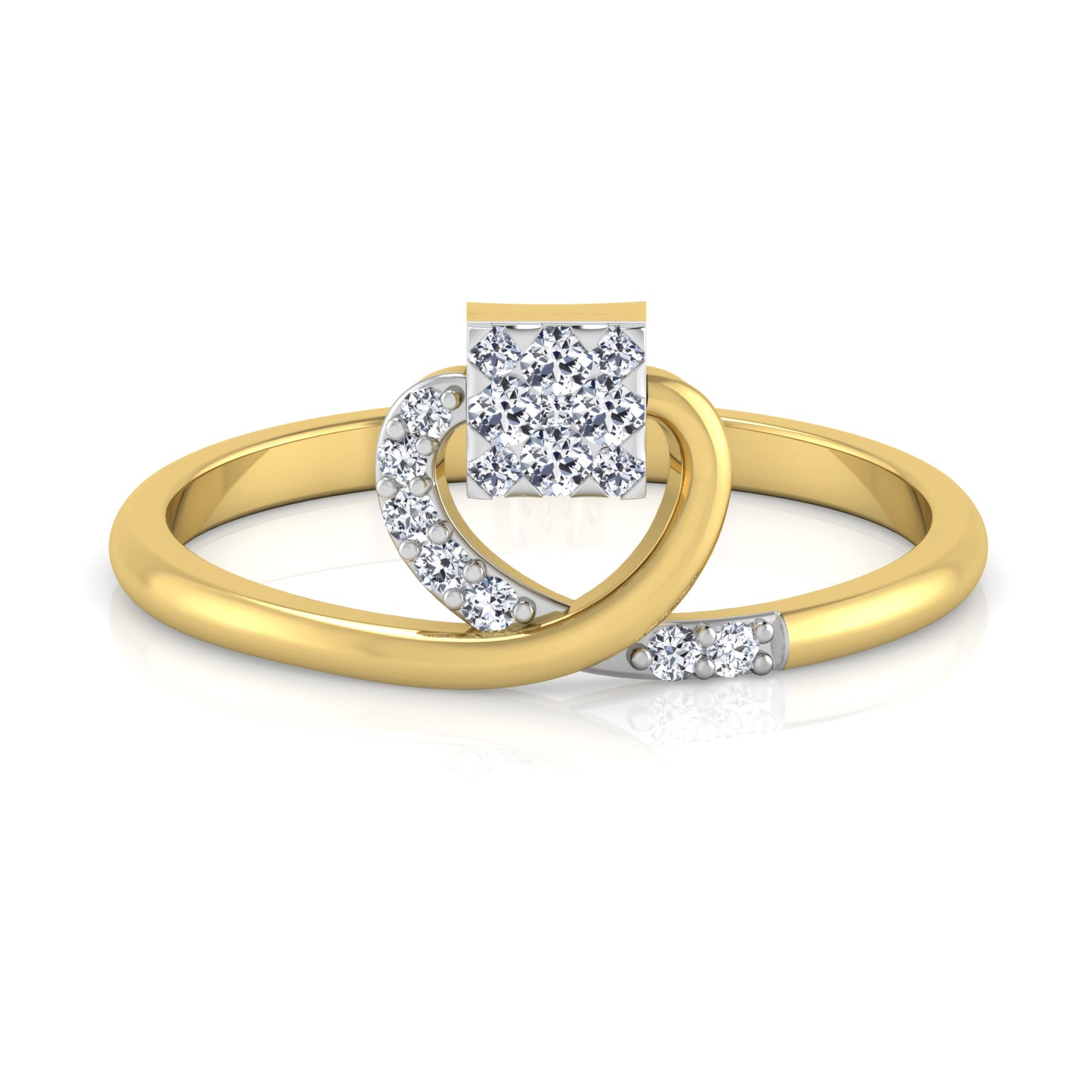 Enigmatic Eternity Echo 14Kt Diamond Ring