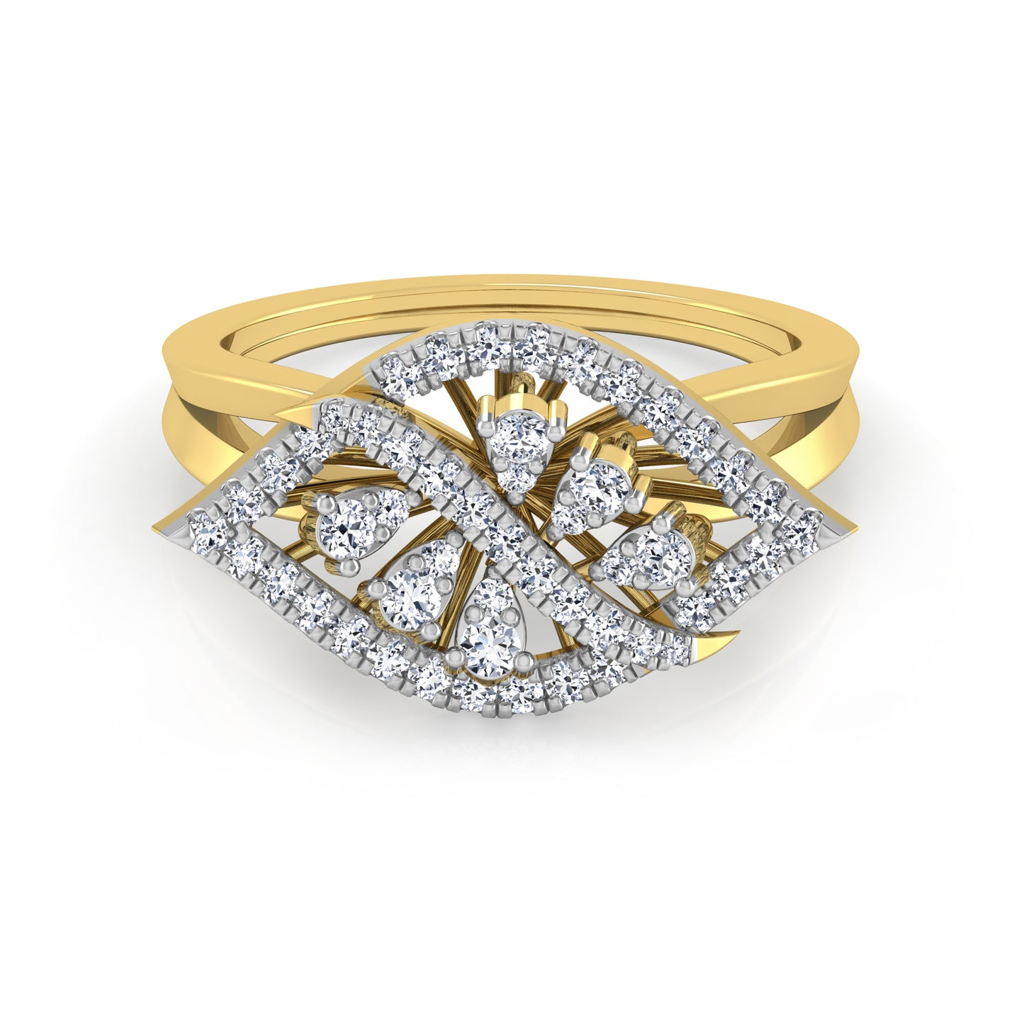Regal Ruby Radiance 14Kt Diamond Ring