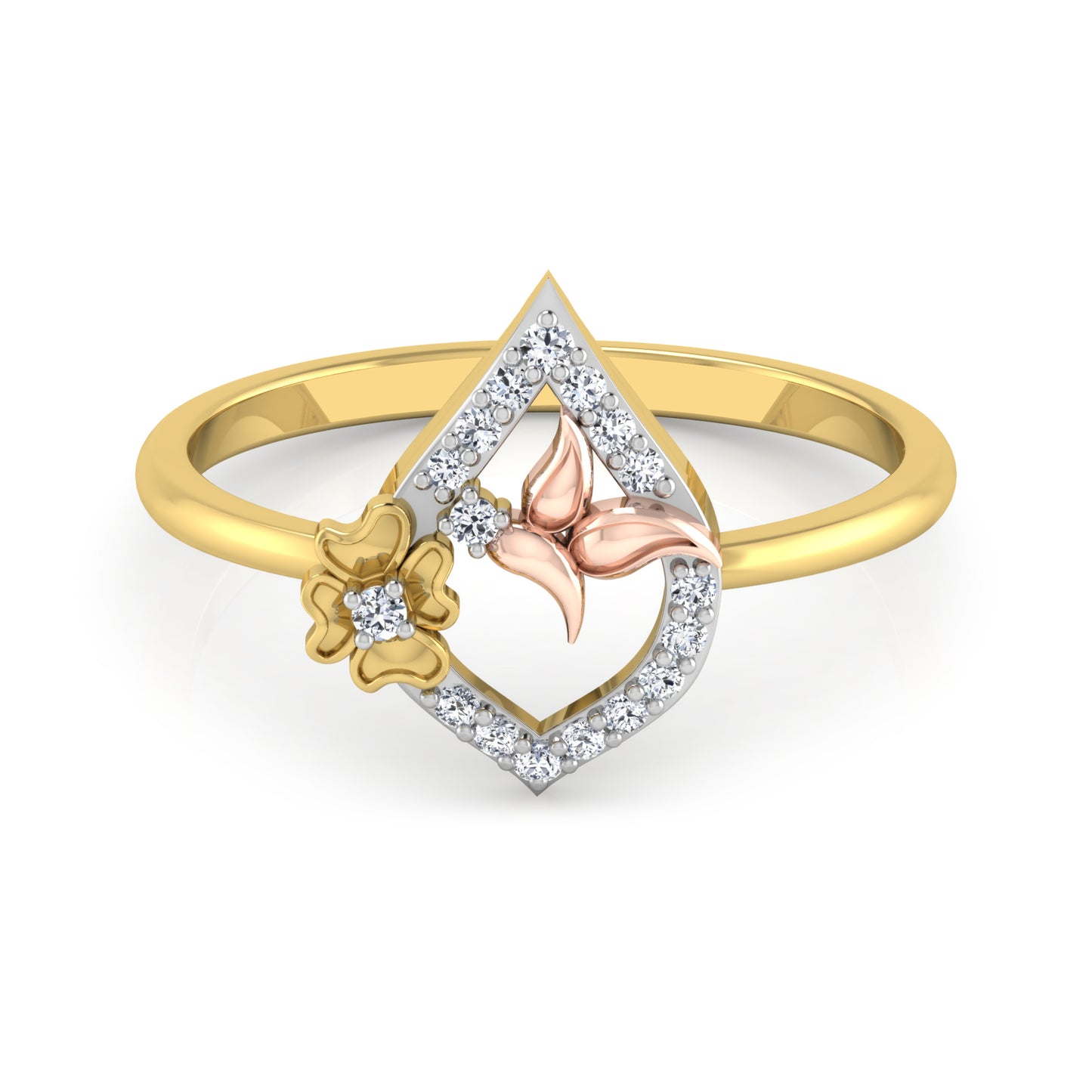 Lustrous Luminance Luster 14Kt Diamond Ring