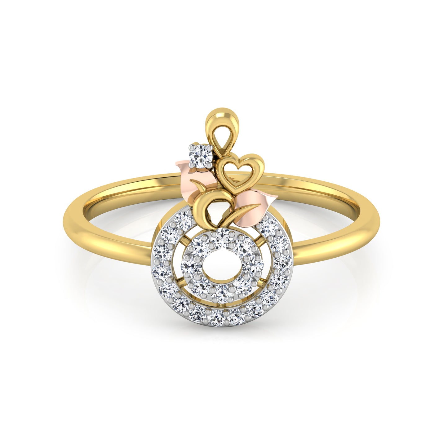 Rose Radiance 14Kt Diamond Ring