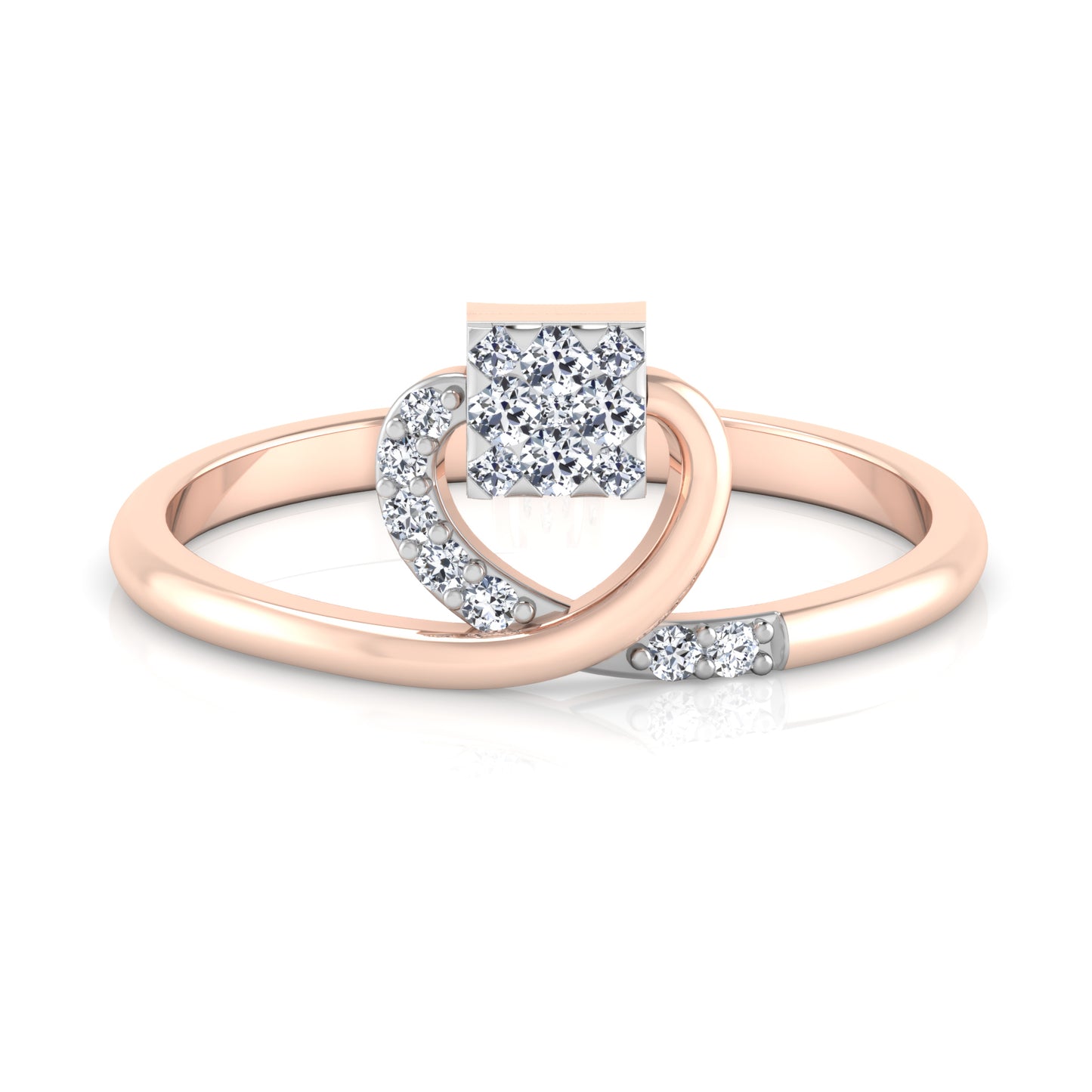 Enigmatic Eternity Echo 14Kt Diamond Ring