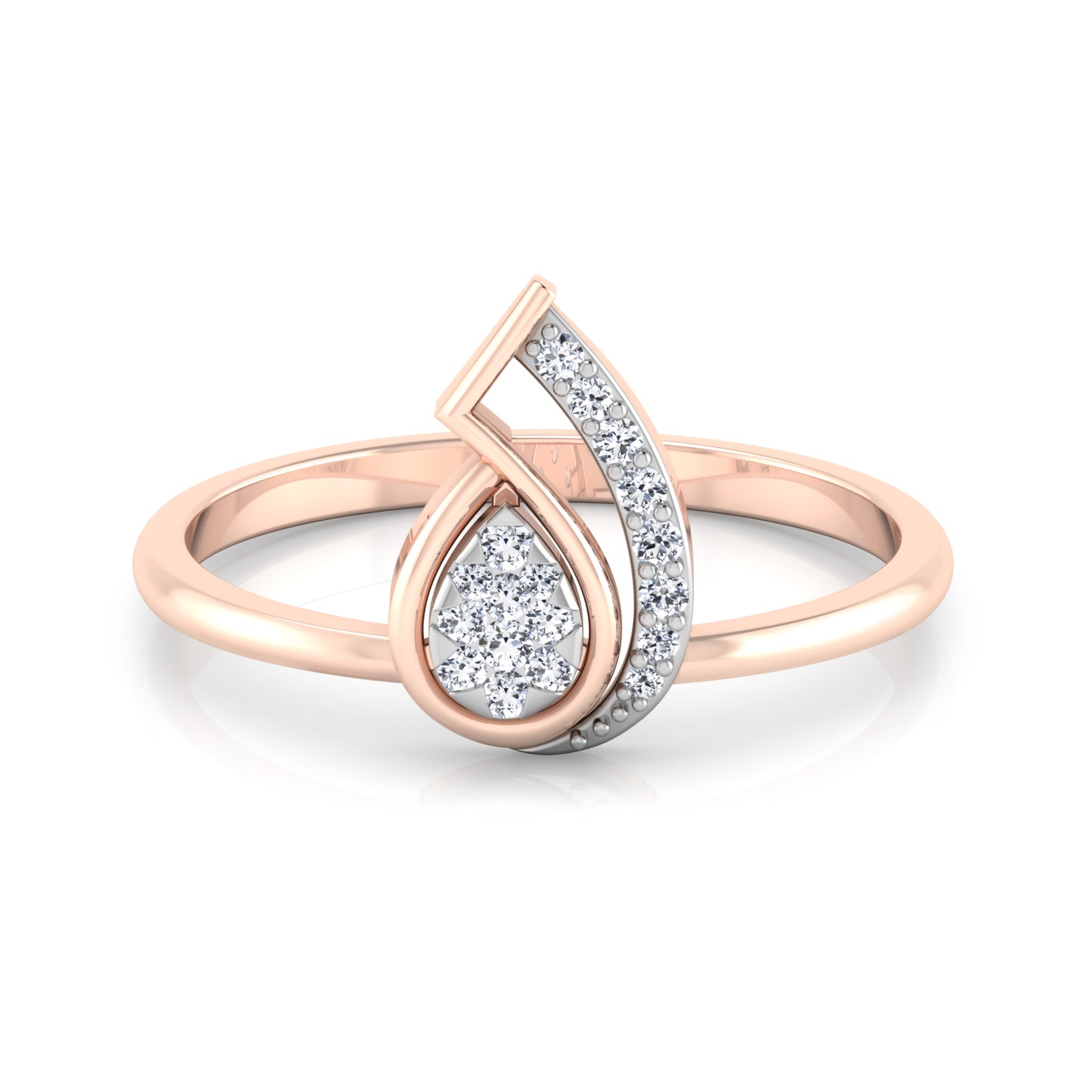 Aurora Azura Attraction 14Kt Diamond Ring