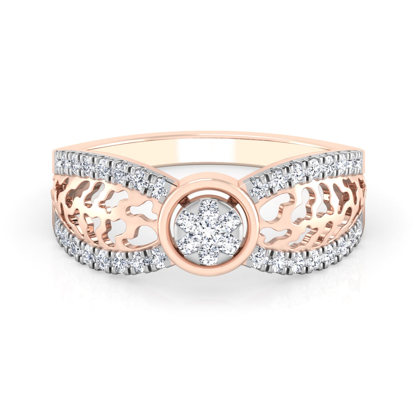 Celestial Chantilly Charisma 14Kt Diamond Ring