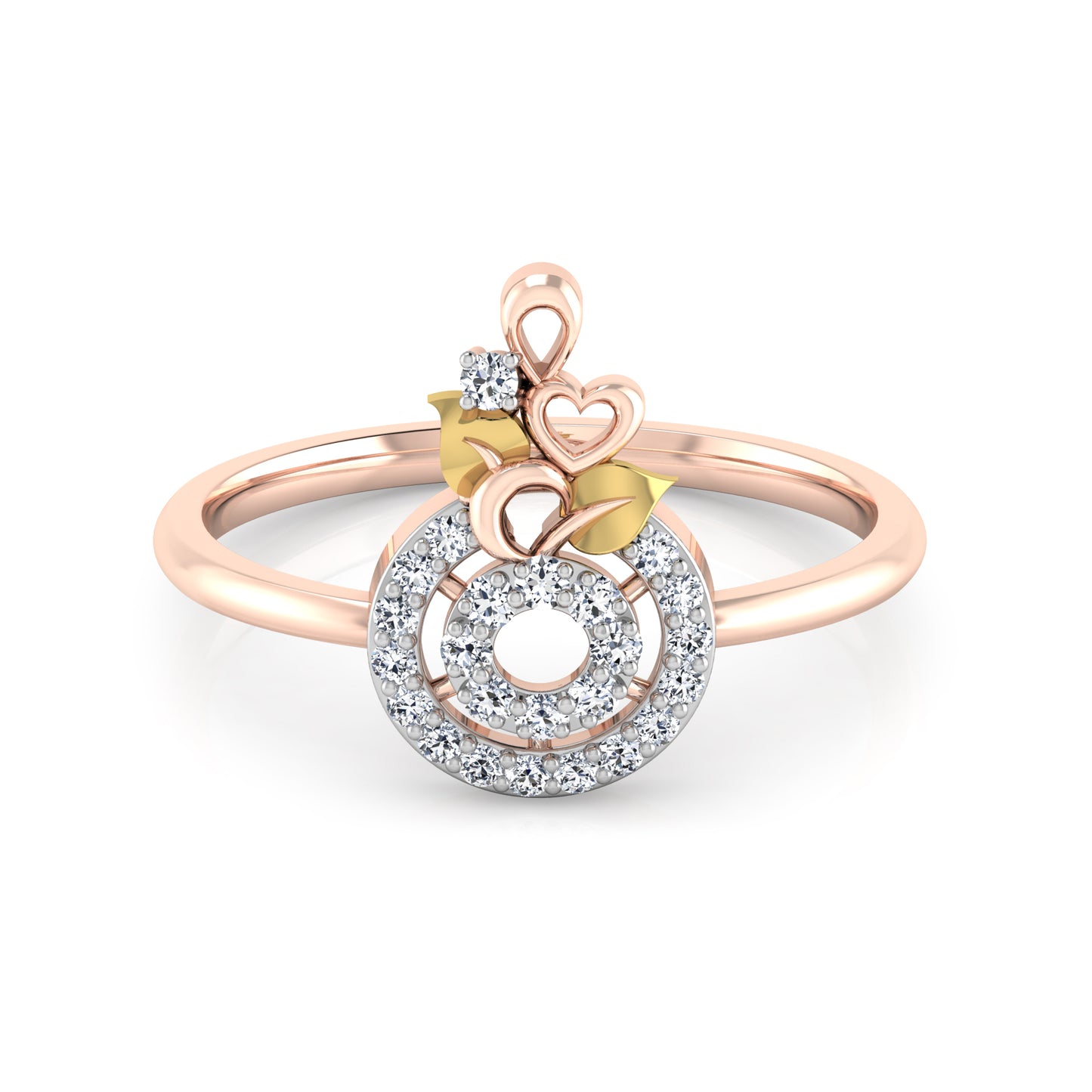 Rose Radiance 14Kt Diamond Ring