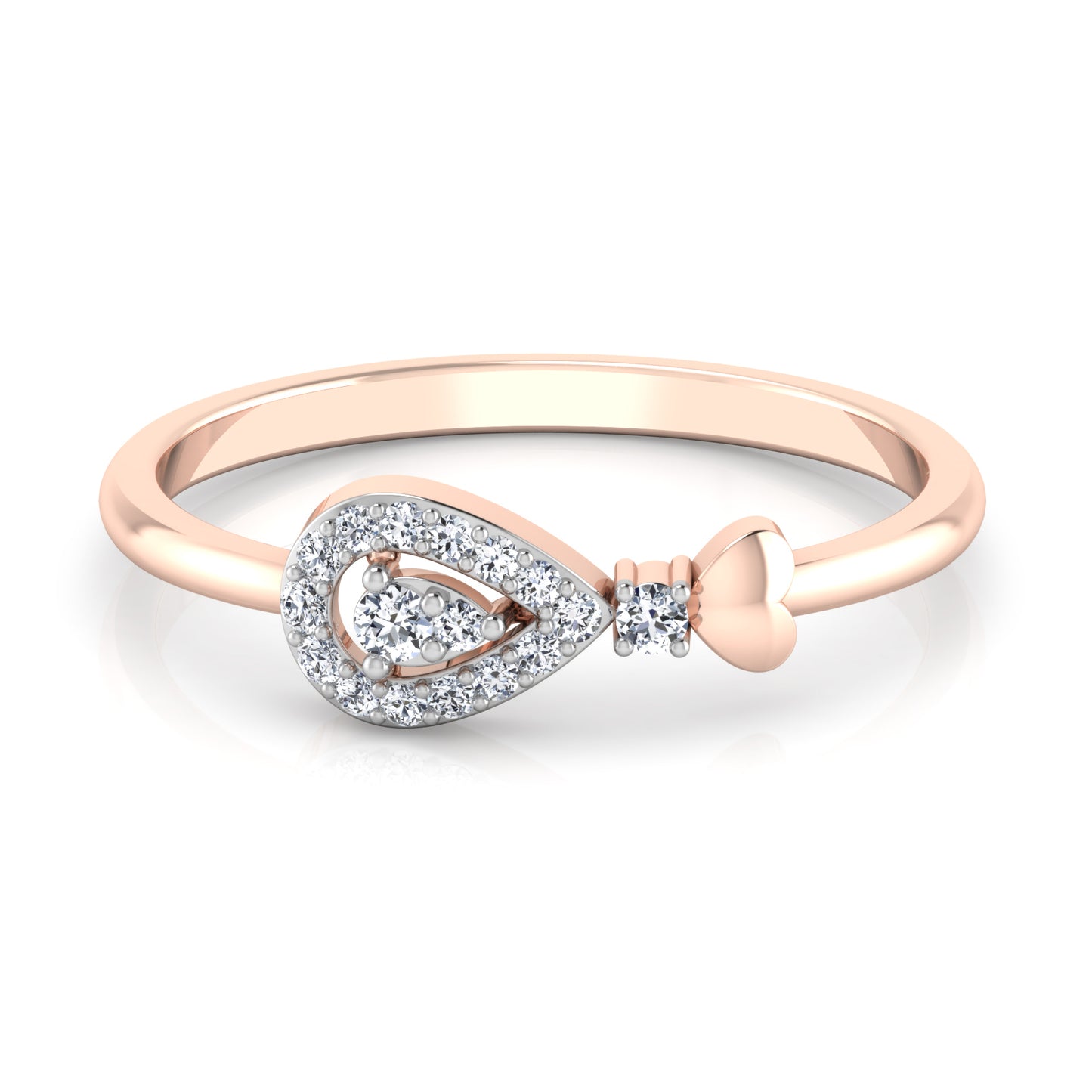 Blushing Blush Bouquet 14Kt Diamond Ring