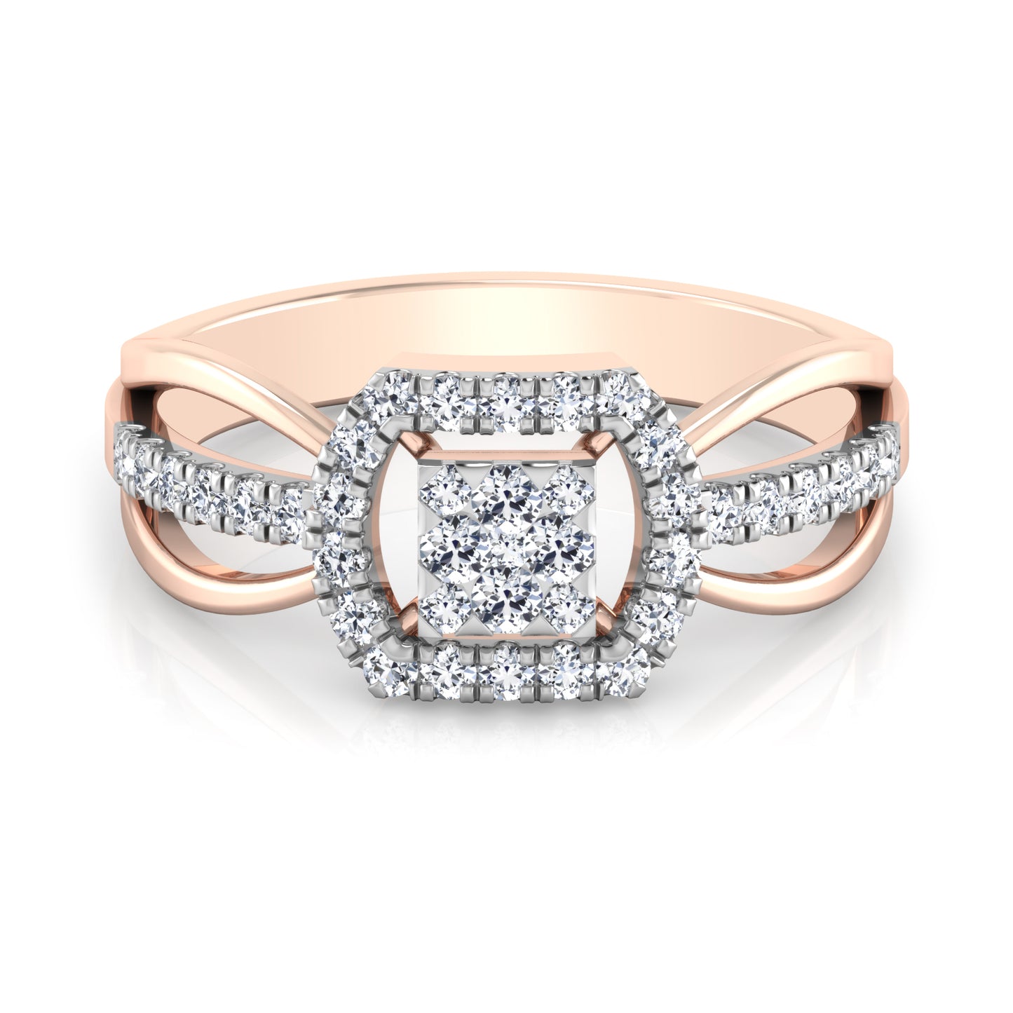 Celestial Citrine Cascade 18Kt Diamond Ring