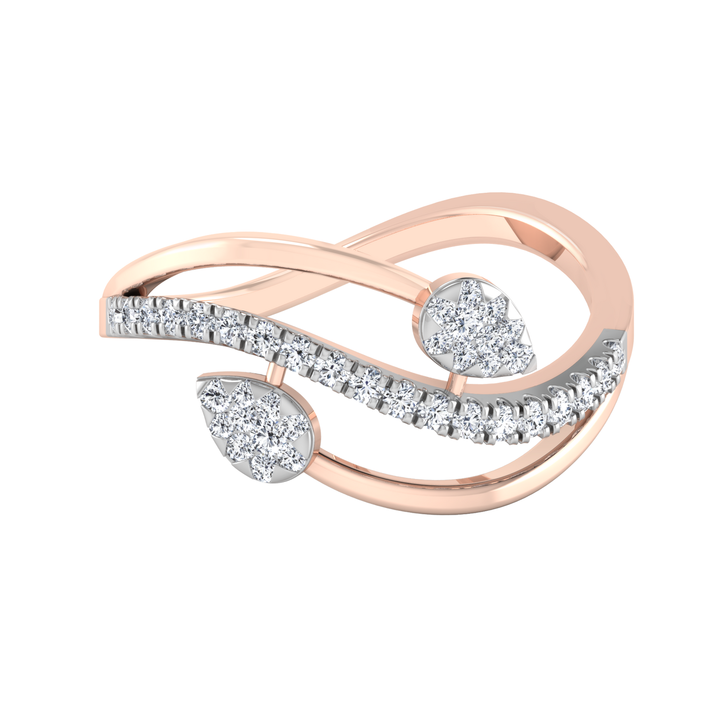 Tranquil Tempest Twilight 18Kt Diamond Ring