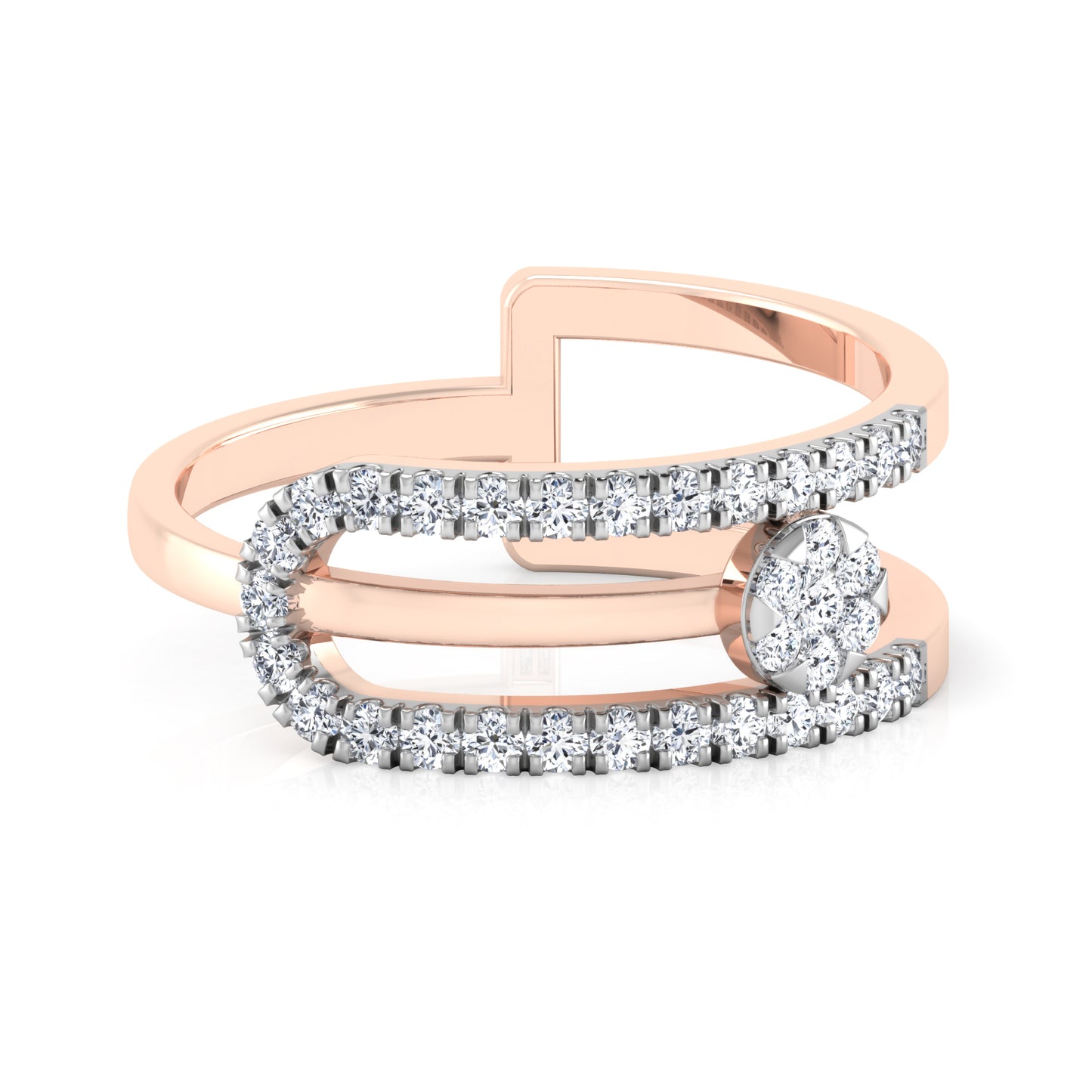 Rosewood Radiance 18Kt Diamond Ring