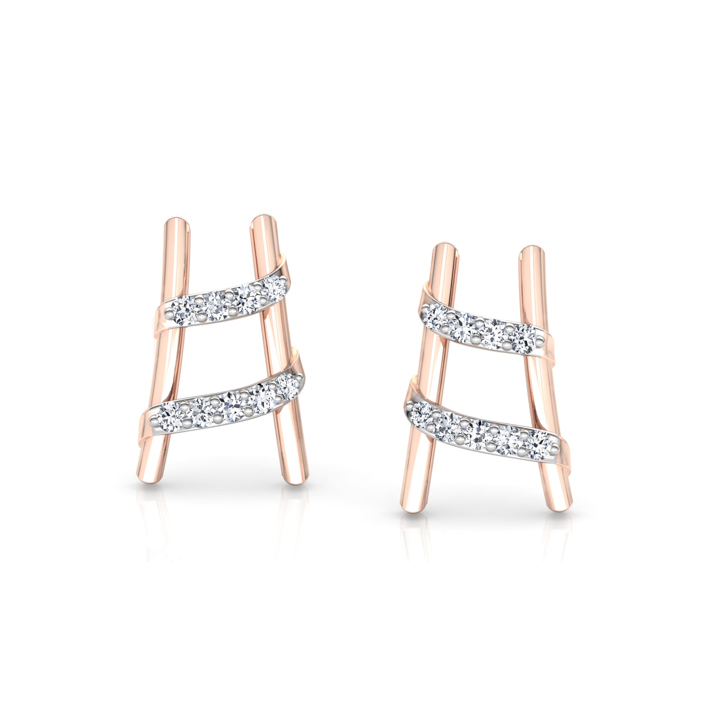 Regal Rosewood Radiance Earrings 18K