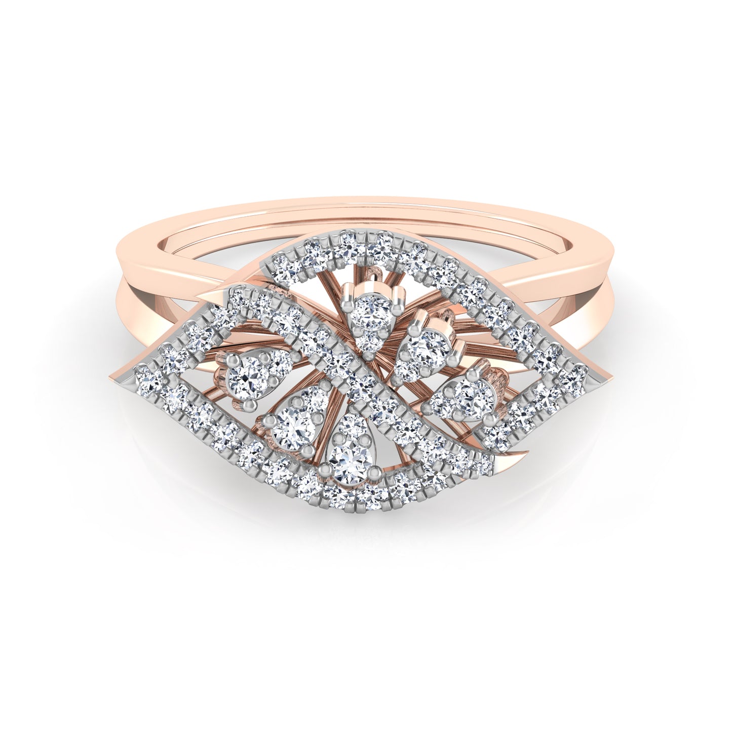 Regal Ruby Radiance 14Kt Diamond Ring