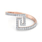 Radiant Rose Quartz Regalia 18Kt Diamond Ring