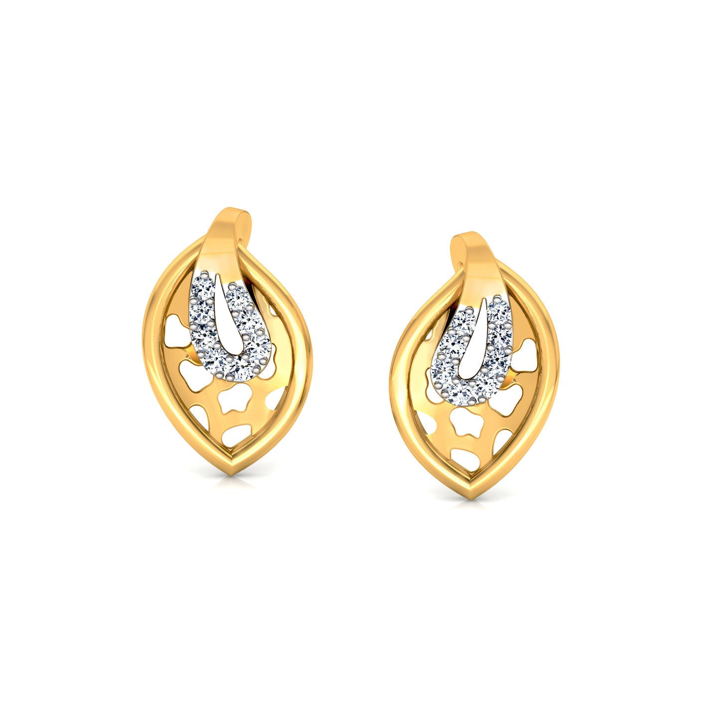 Whispering Willowbreeze Earrings 18K