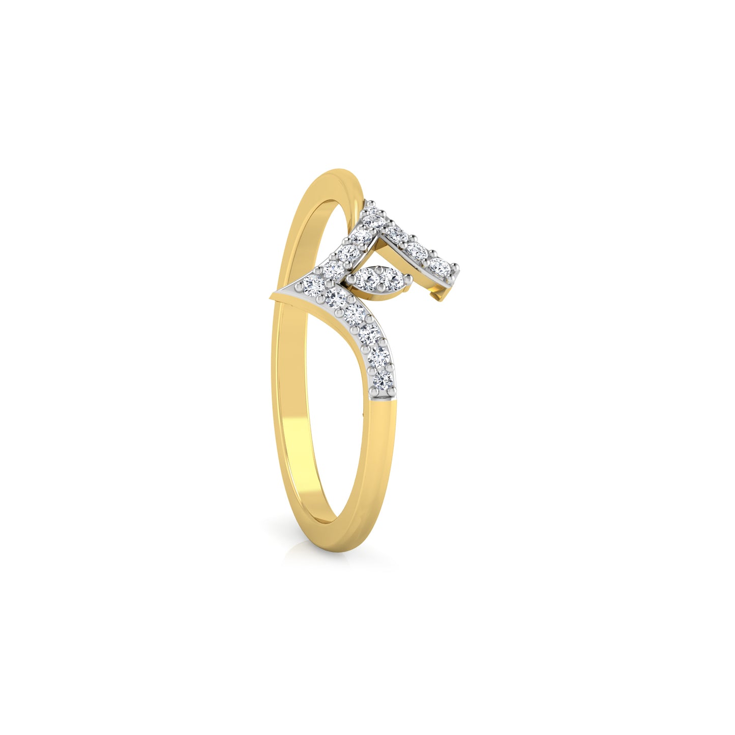 Ethereal Echo Elegance 14Kt Diamond Ring
