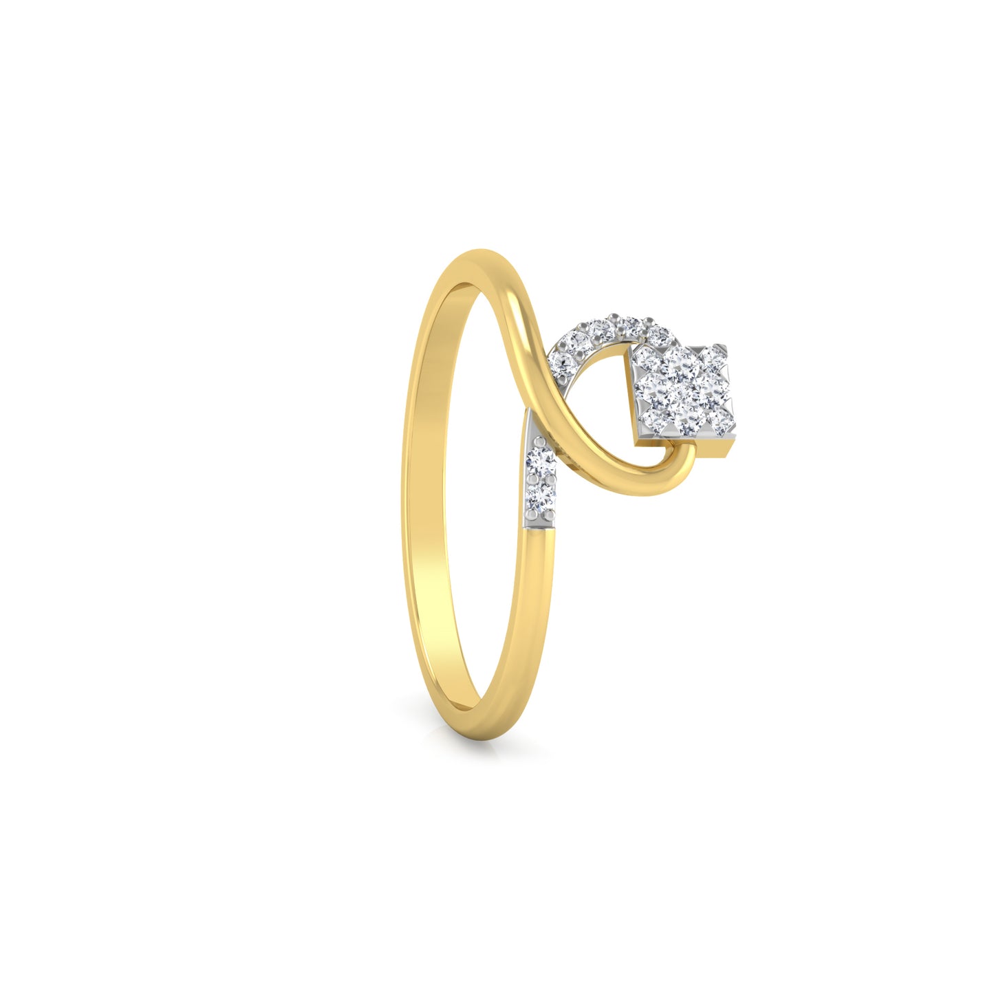Enigmatic Eternity Echo 14Kt Diamond Ring