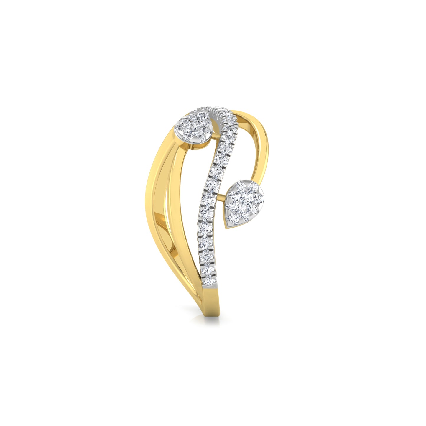 Tranquil Tempest Twilight 18Kt Diamond Ring