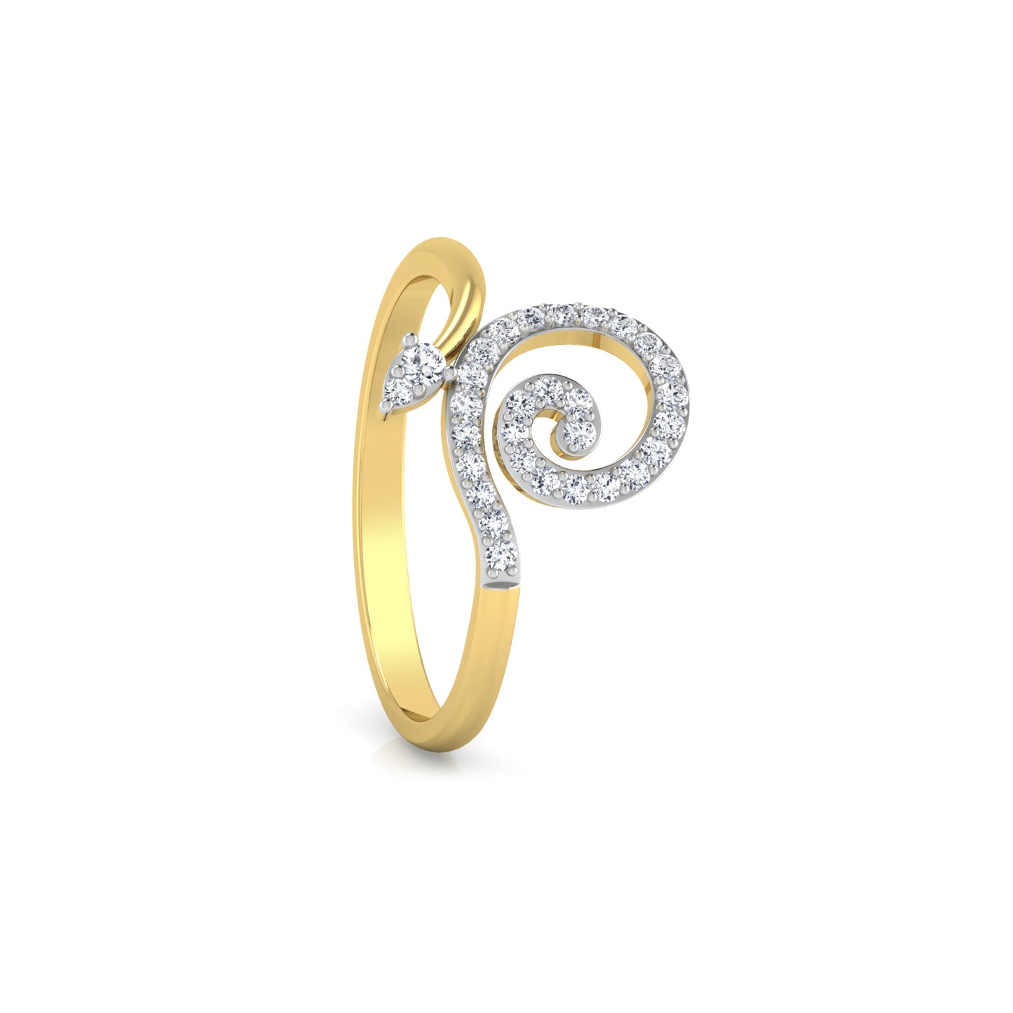 Moonlit Majesty Mosaic 14Kt Diamond Ring