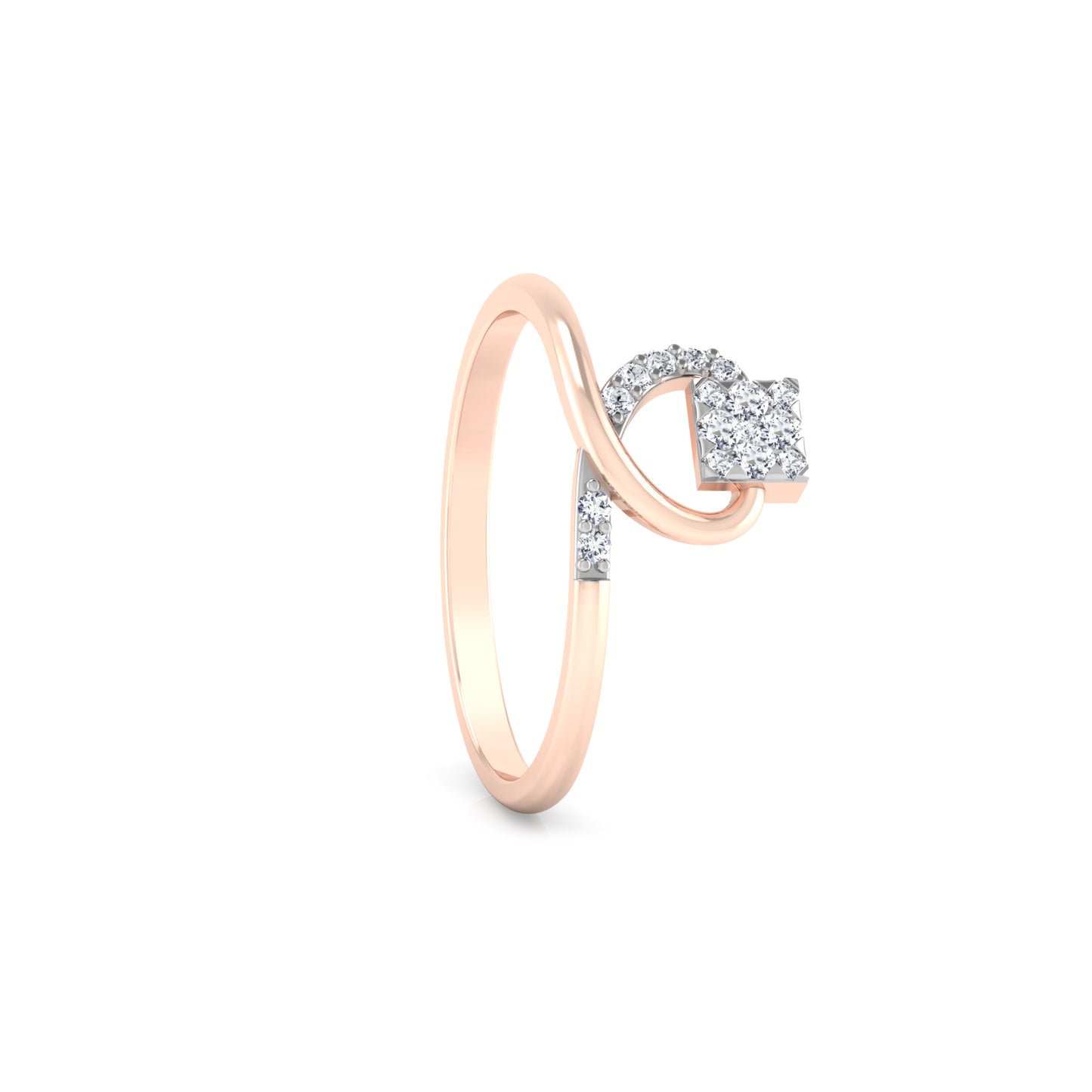 Enigmatic Eternity Echo 14Kt Diamond Ring