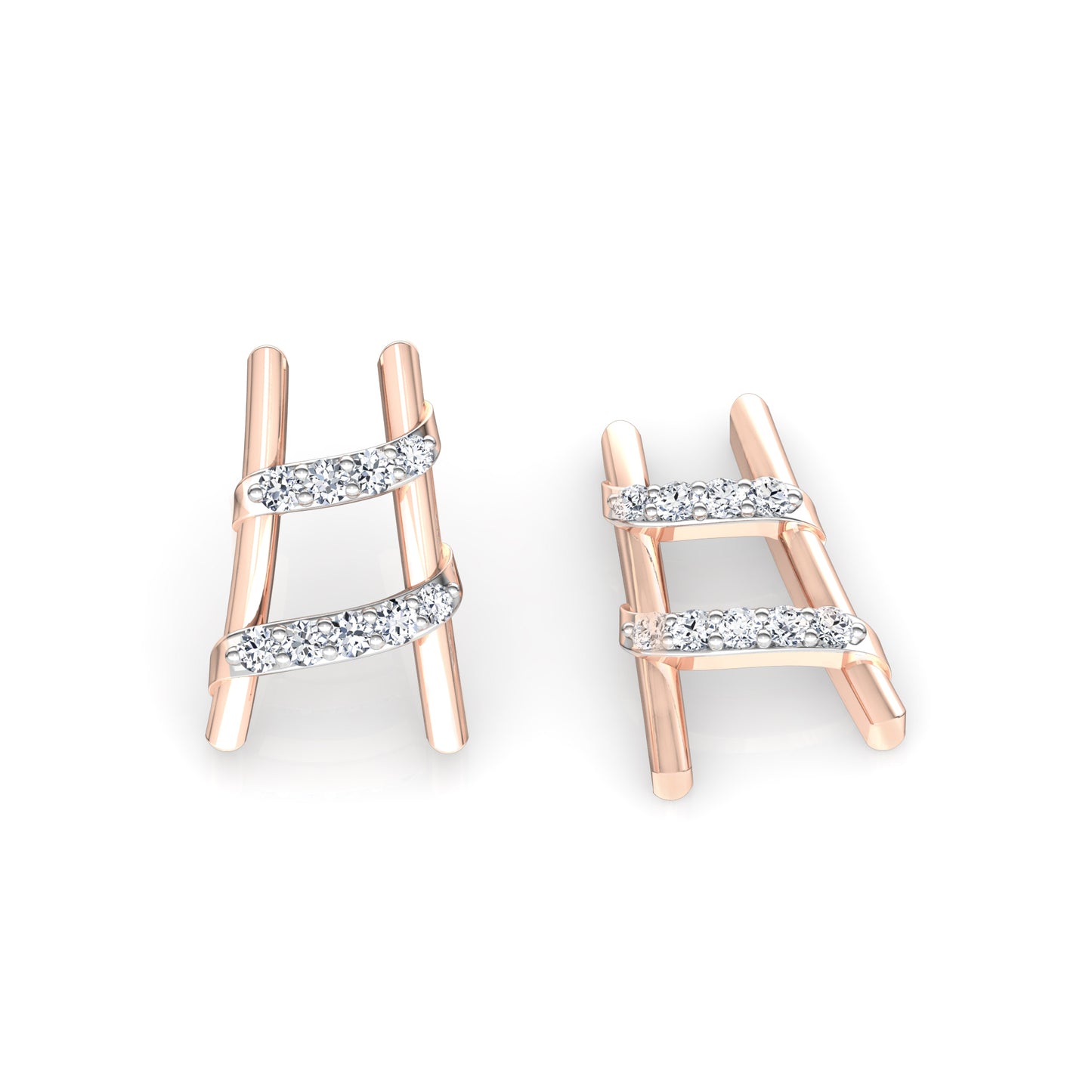 Regal Rosewood Radiance Earrings 18K