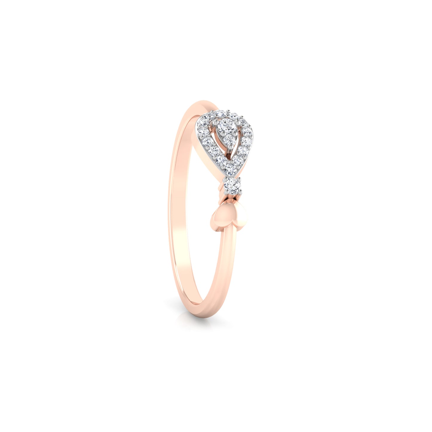 Blushing Blush Bouquet 14Kt Diamond Ring