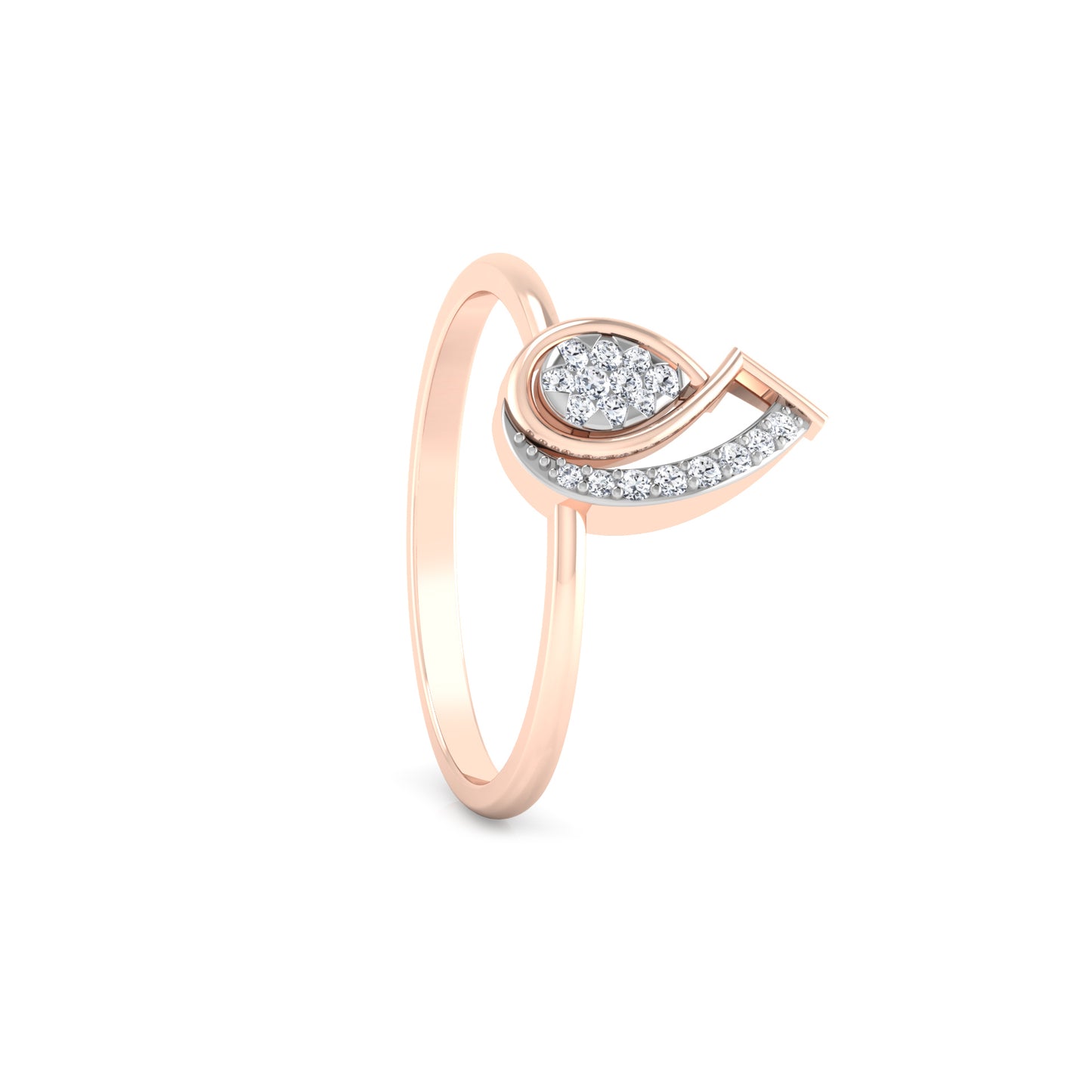 Aurora Azura Attraction 14Kt Diamond Ring