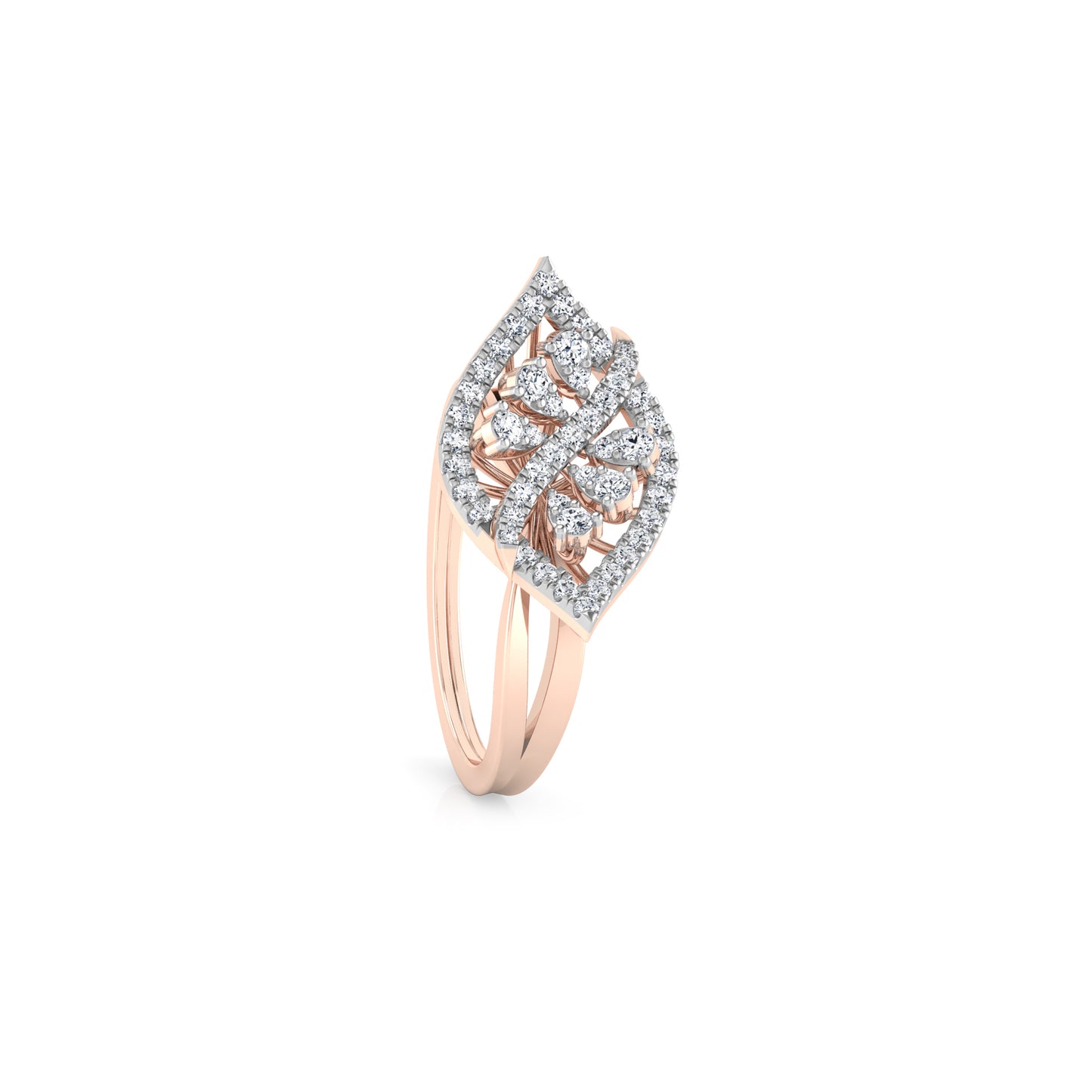 Regal Ruby Radiance 14Kt Diamond Ring