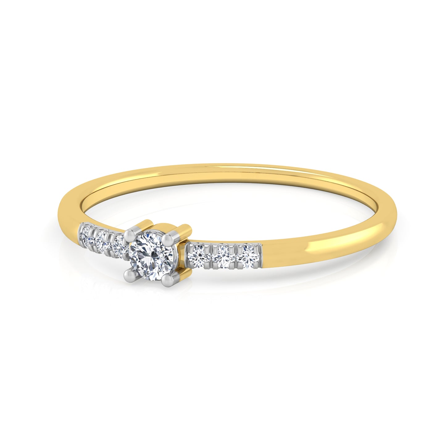 Harmonic 14Kt Diamond Ring