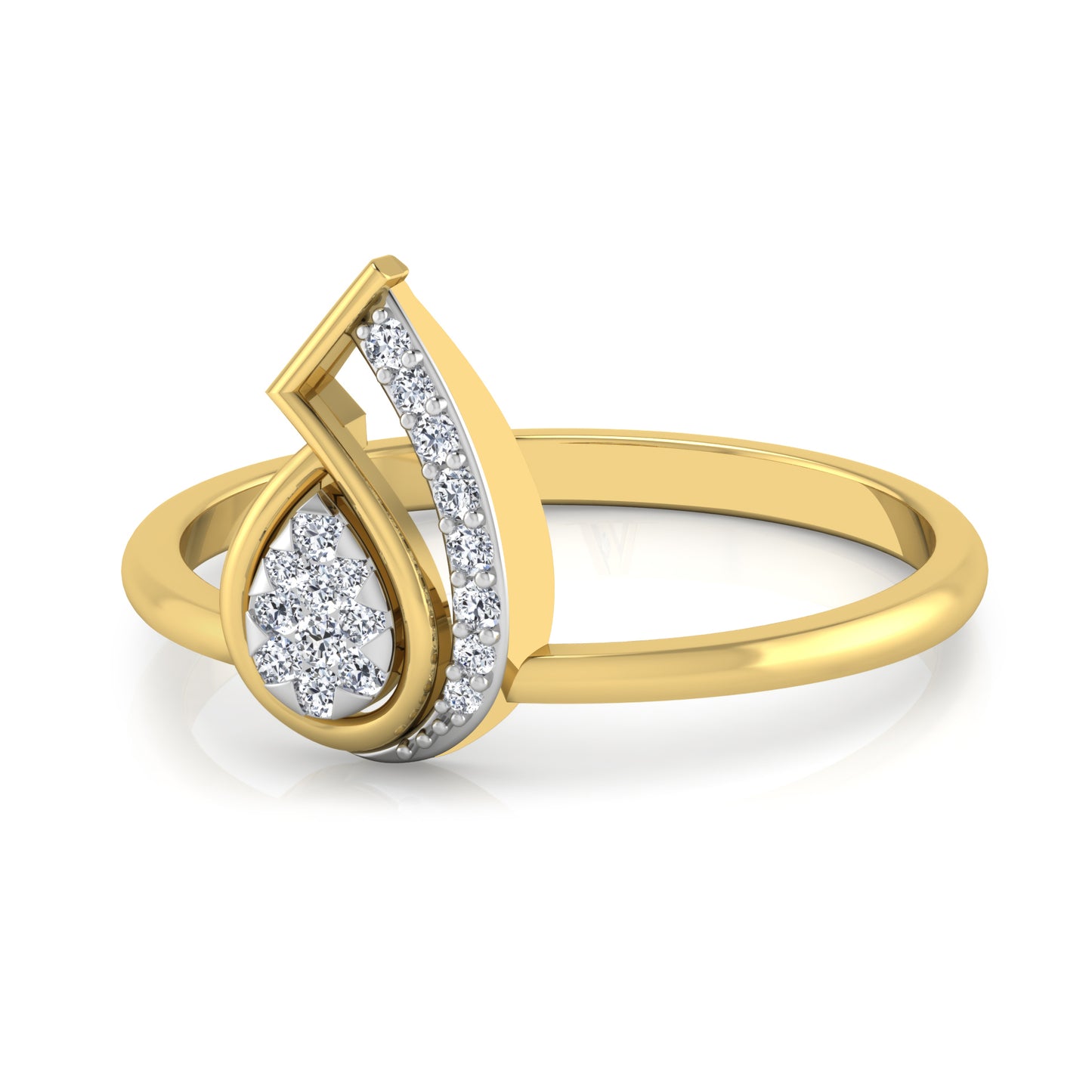 Aurora Azura Attraction 14Kt Diamond Ring