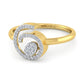Whispering Whirlwind 14Kt Diamond Ring
