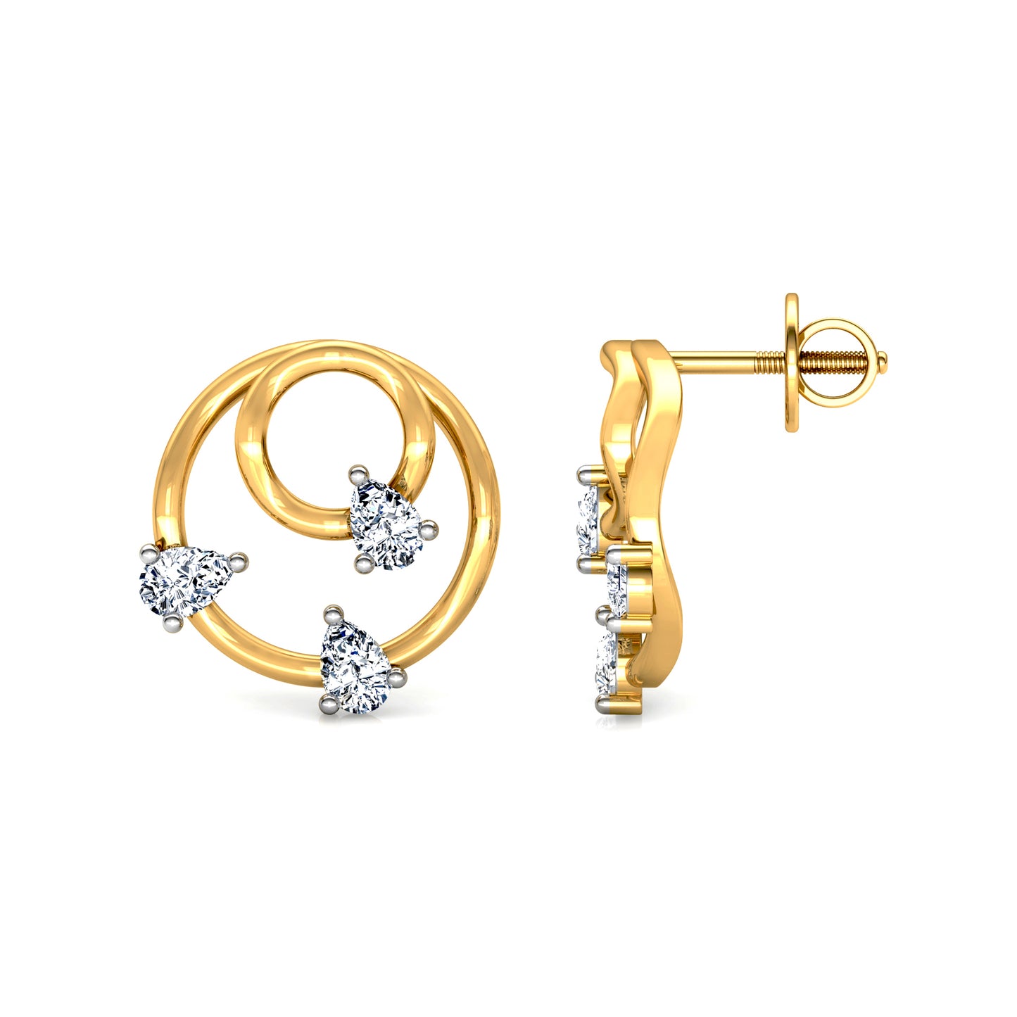 Opulent Orchid Earrings 18K