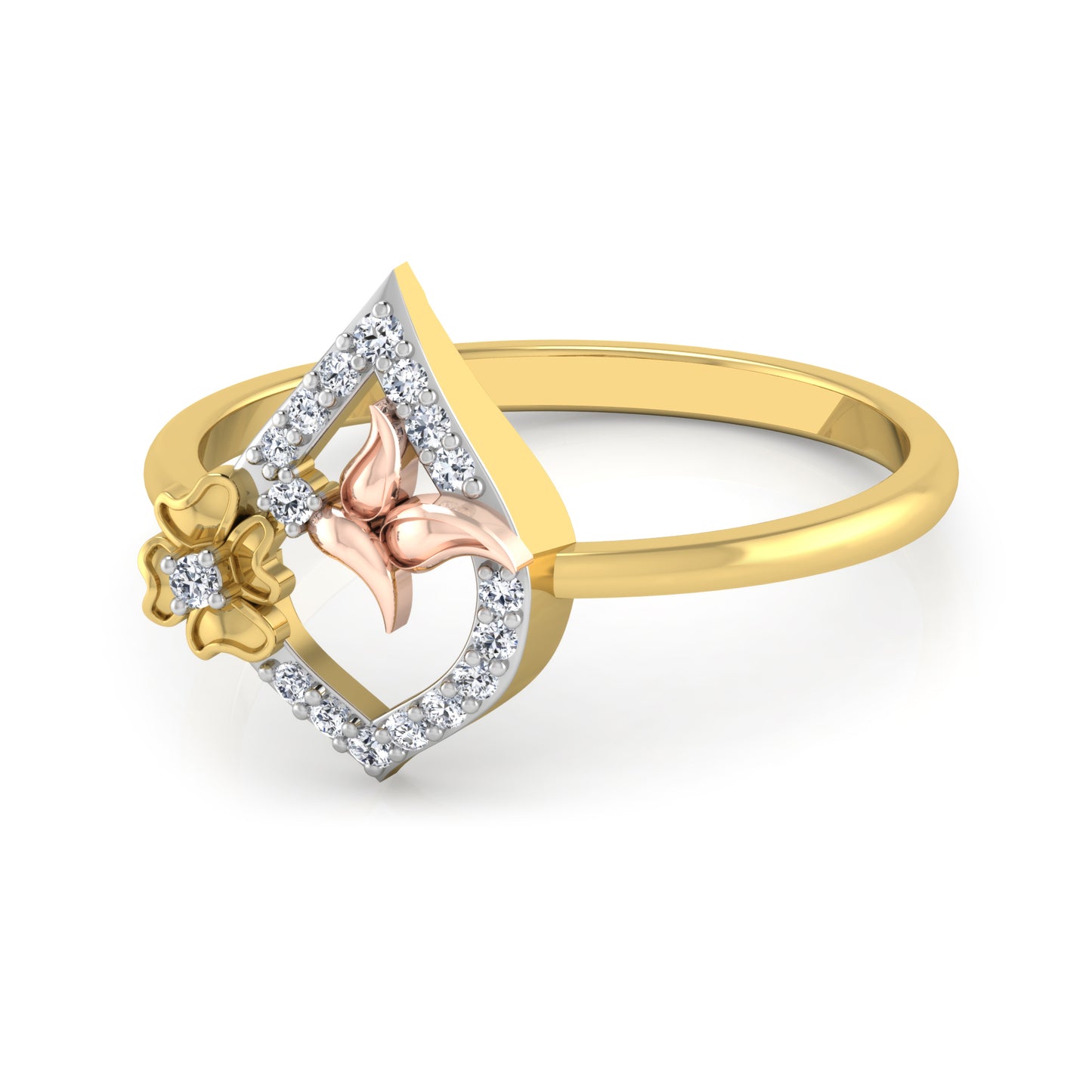 Lustrous Luminance Luster 14Kt Diamond Ring
