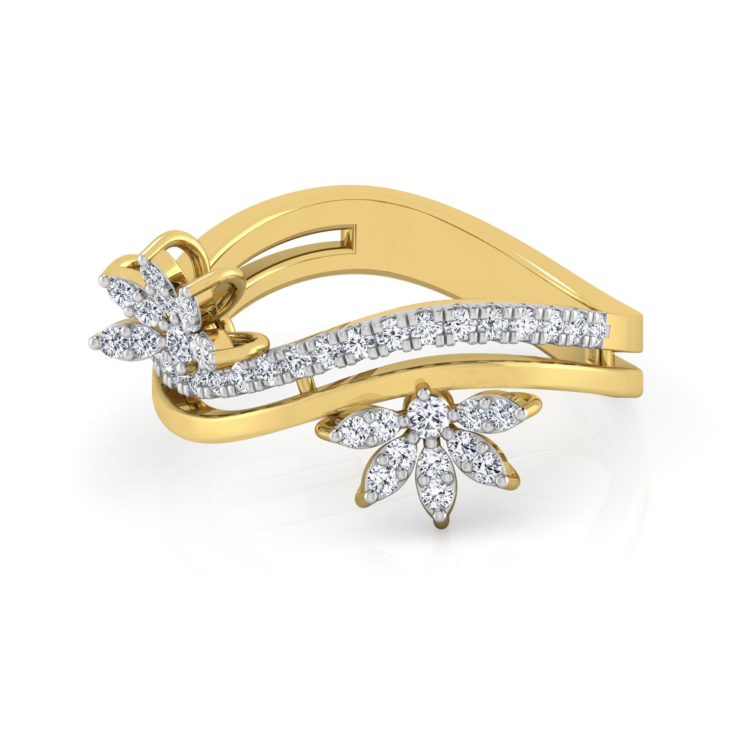 Celestial Crystal Celeste 14Kt Diamond Ring