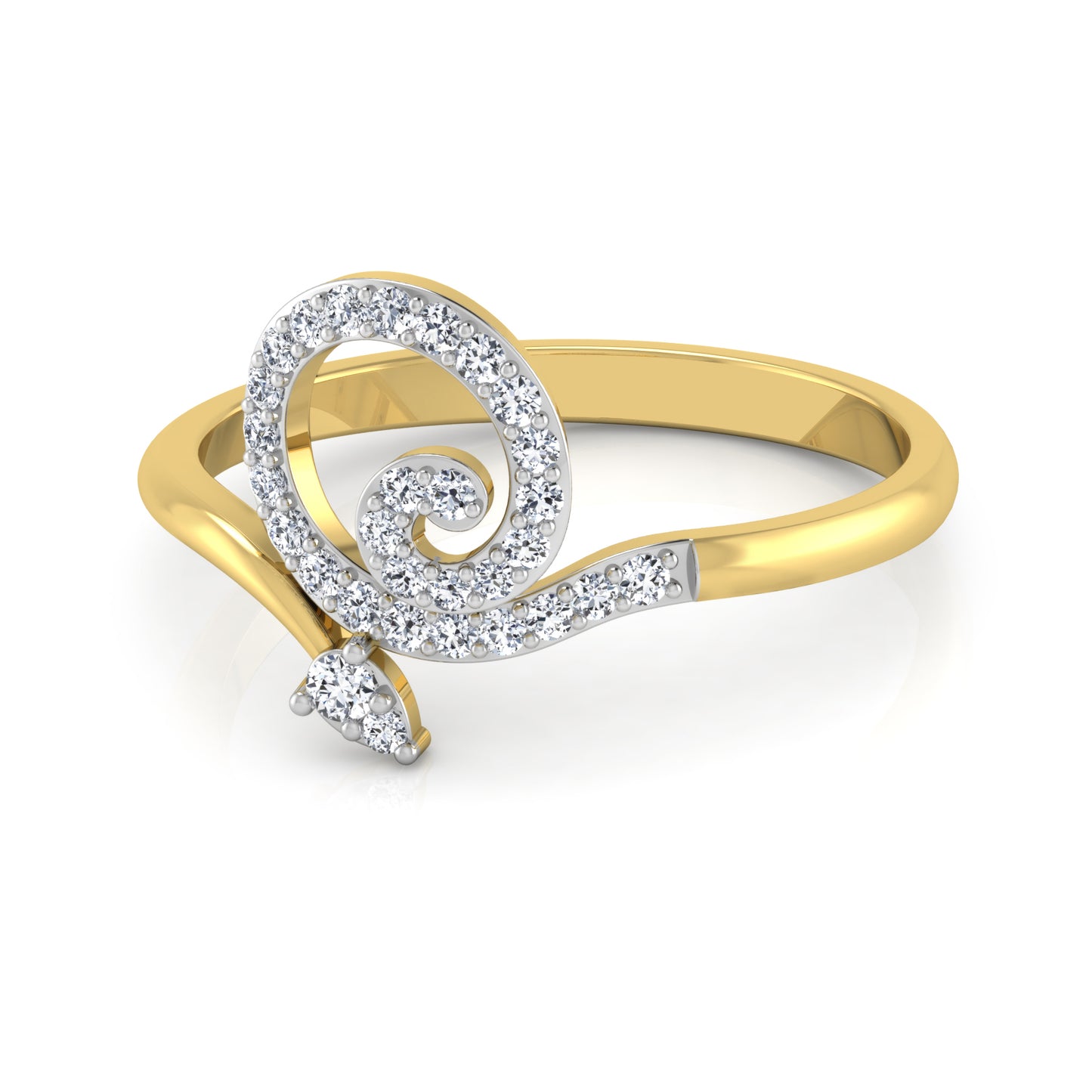 Moonlit Majesty Mosaic 14Kt Diamond Ring