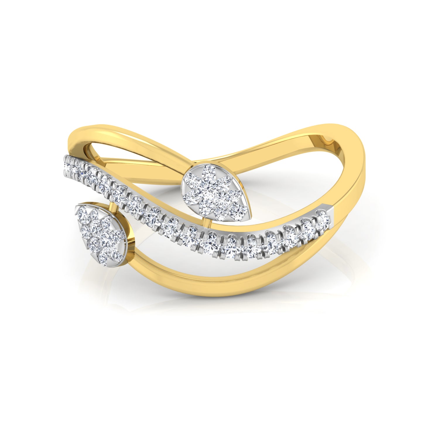 Tranquil Tempest Twilight 18Kt Diamond Ring