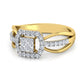 Celestial Citrine Cascade 18Kt Diamond Ring