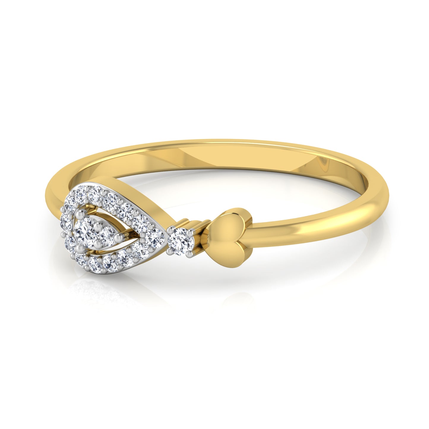 Blushing Blush Bouquet 14Kt Diamond Ring