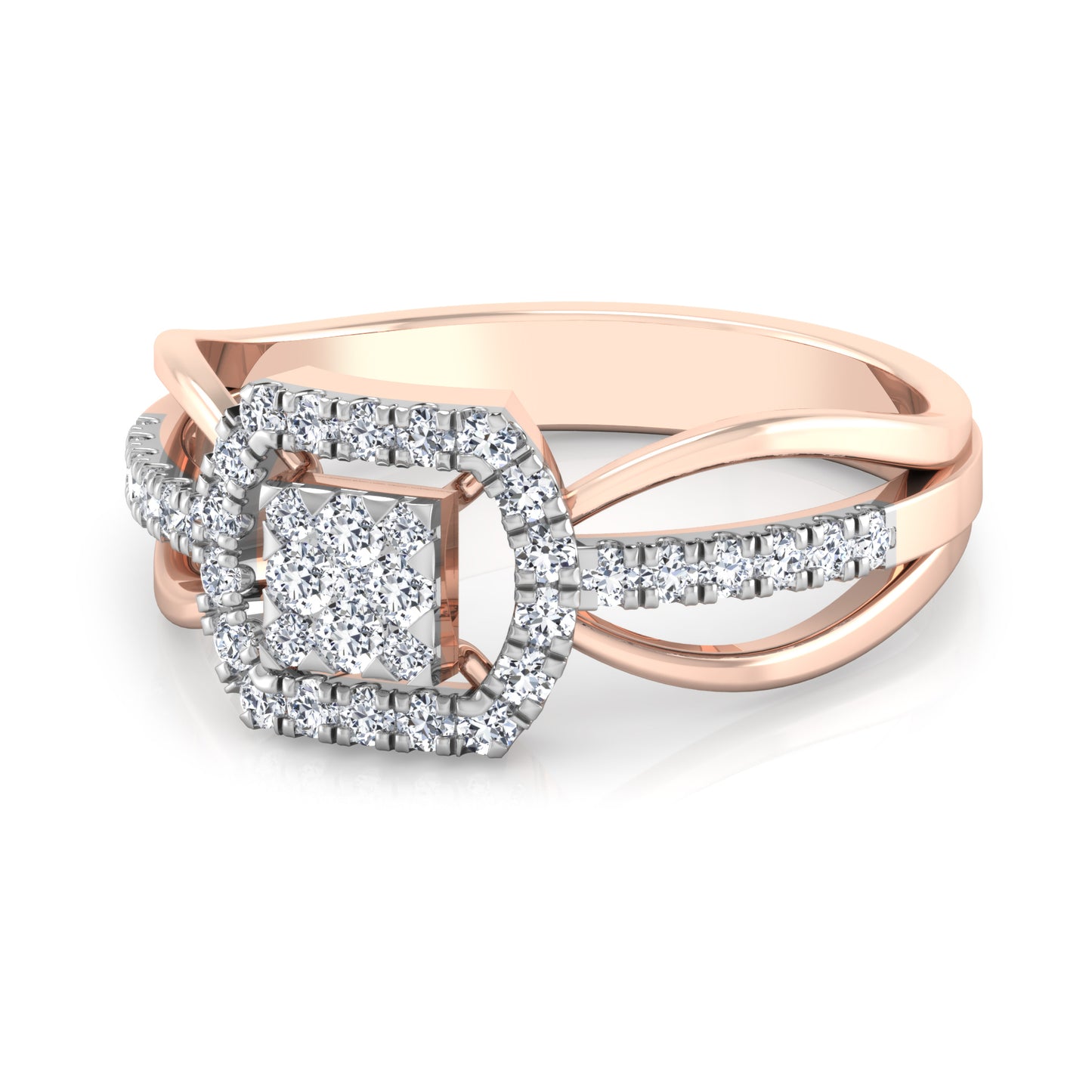 Celestial Citrine Cascade 18Kt Diamond Ring