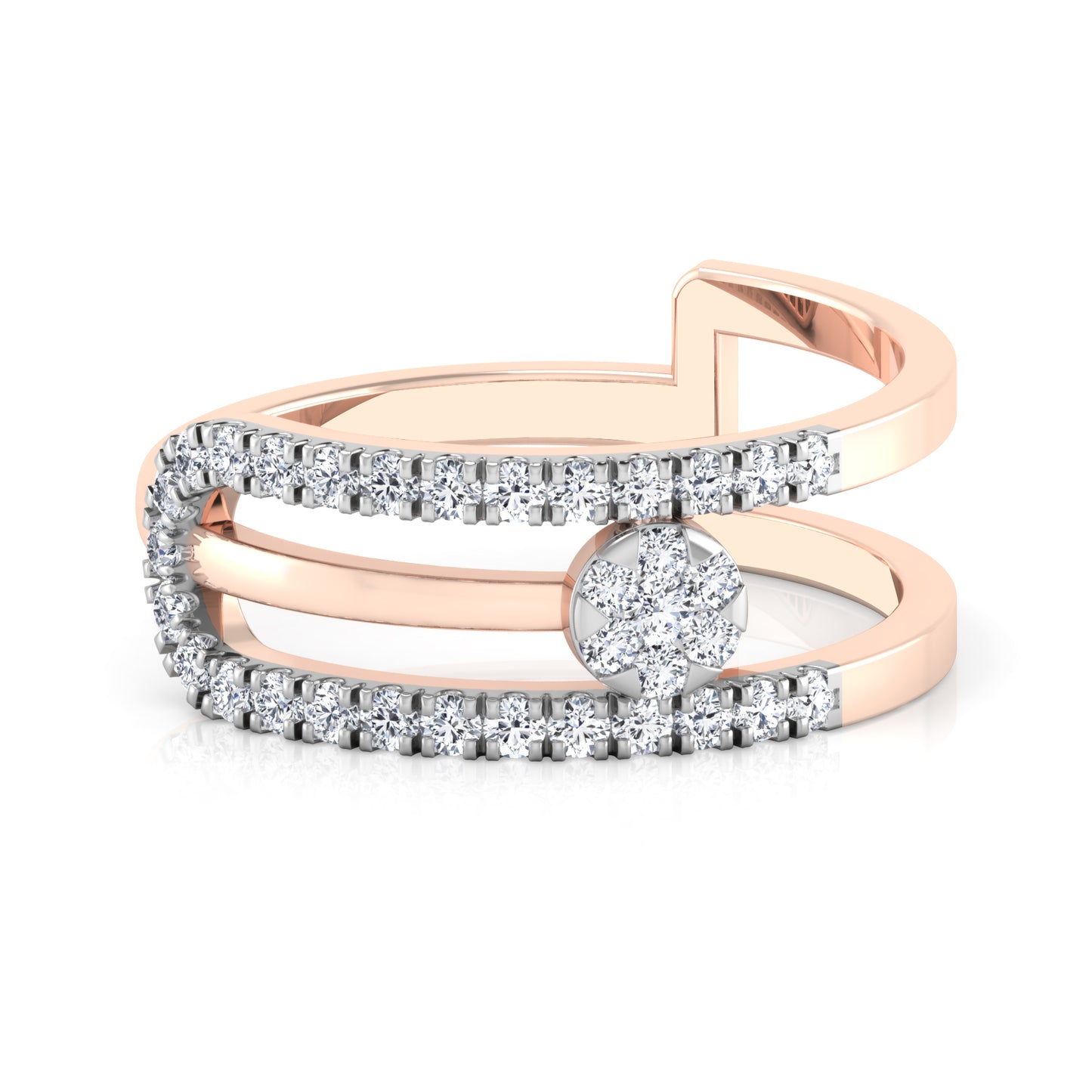 Rosewood Radiance 18Kt Diamond Ring
